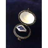 A diamond and sapphire cocktail ring new