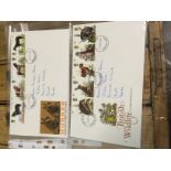 Two sets of first day covers, horses and wildlife.