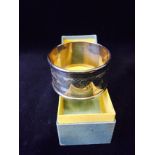 Silver napkin ring in box