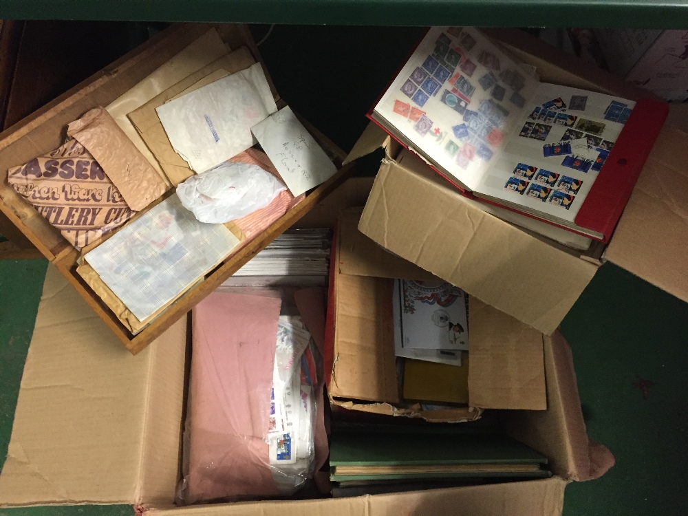Large stamp collection to include, UK, Foreign and First Day Covers
