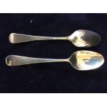 Pair of small Stephen Adams teaspoons