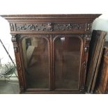 Large carved oak Flemish dresser