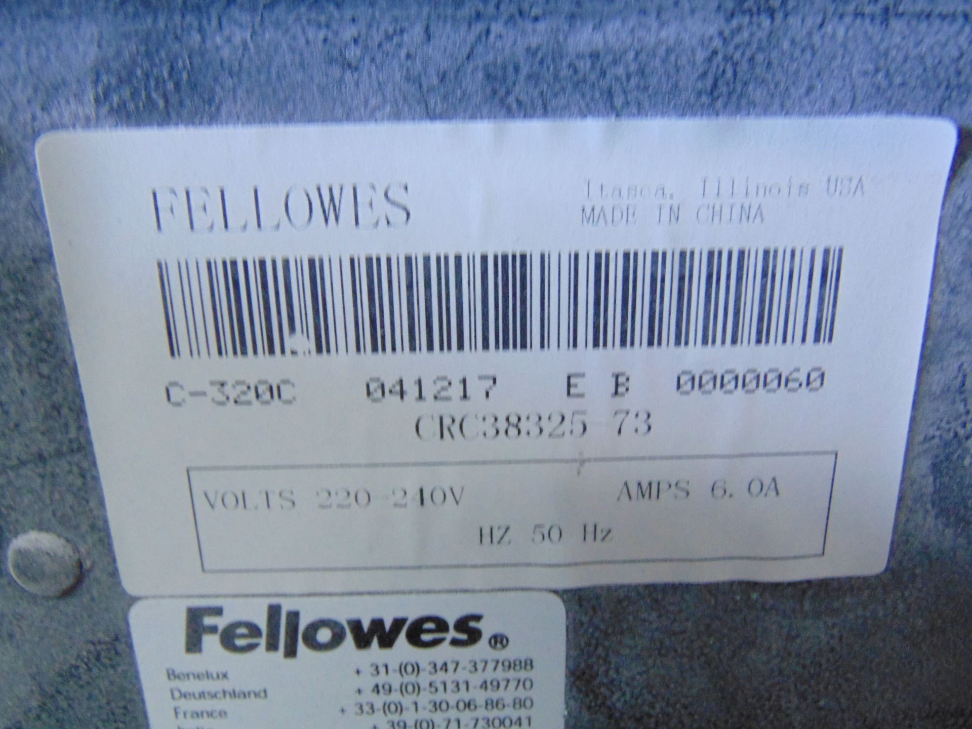 Fellows Powershred C-320c Shredder - Image 9 of 9