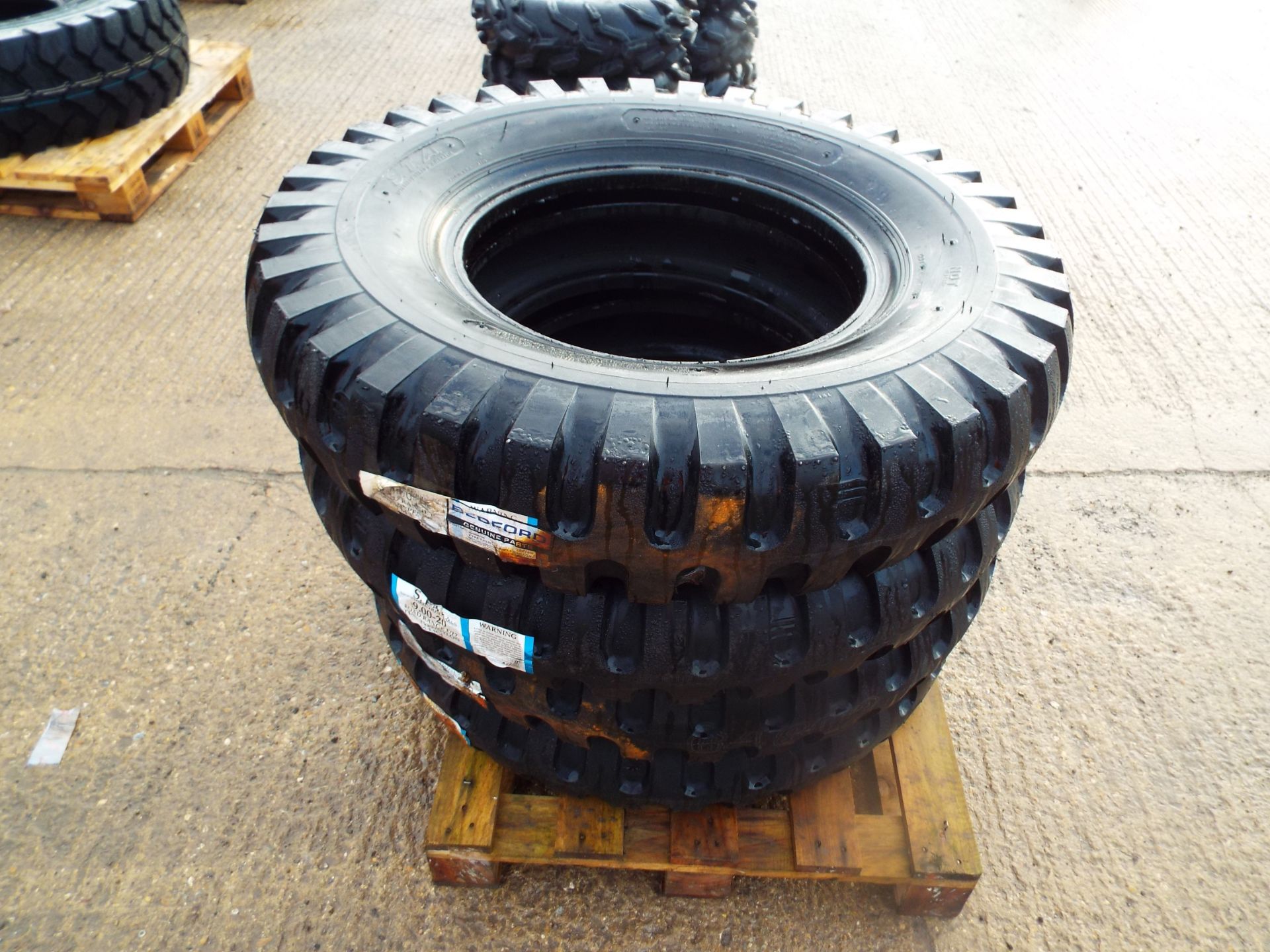 4 x S.T.A. 9.00-20 Crossply Tyres