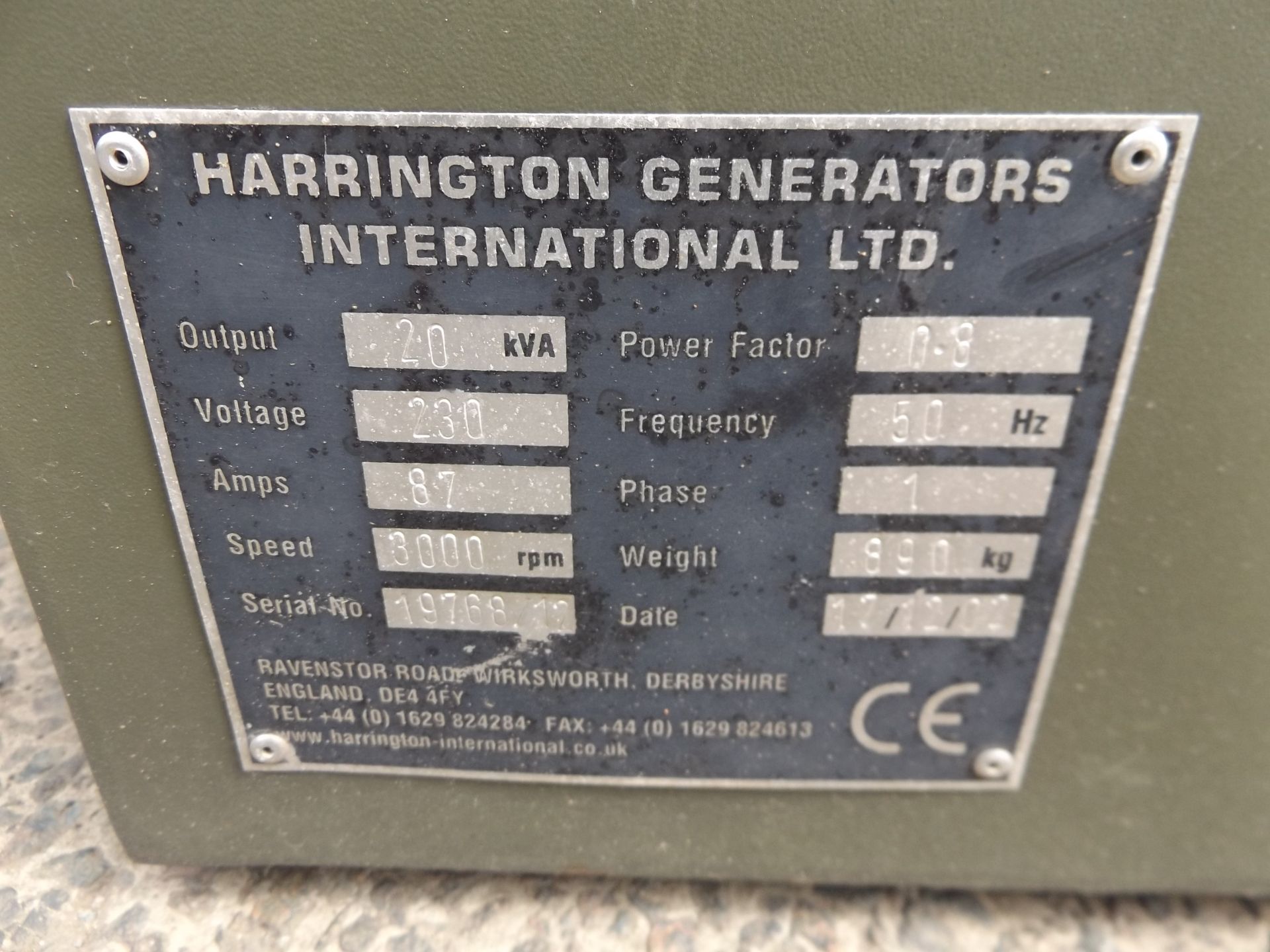 Harrington 20Kva Diesel Generator - Bild 10 aus 11