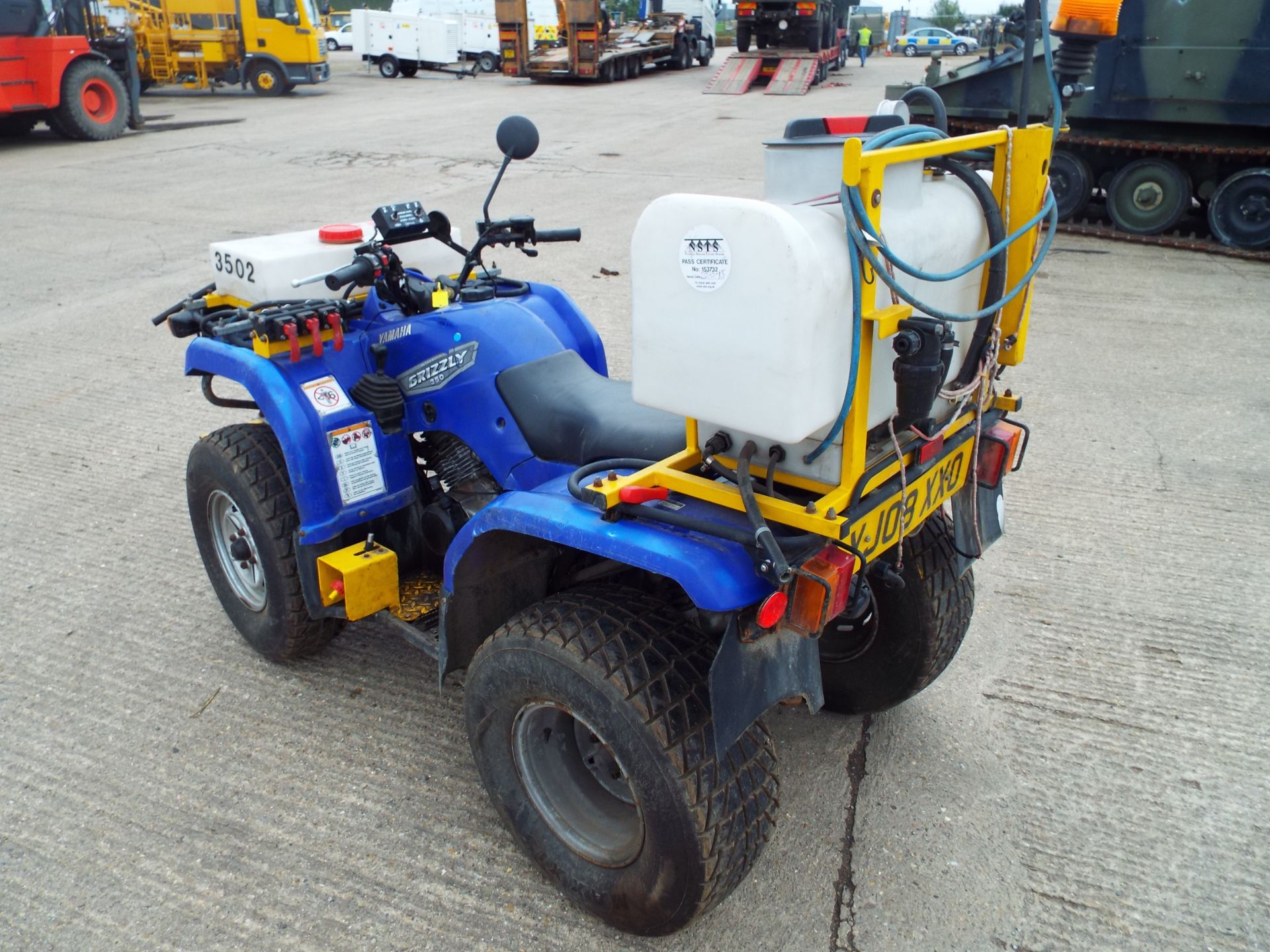 2008 Yamaha Grizzly 350 Ultramatic Quad Bike fitted with Vale Front/Rear Spraying Equipment - Image 5 of 26