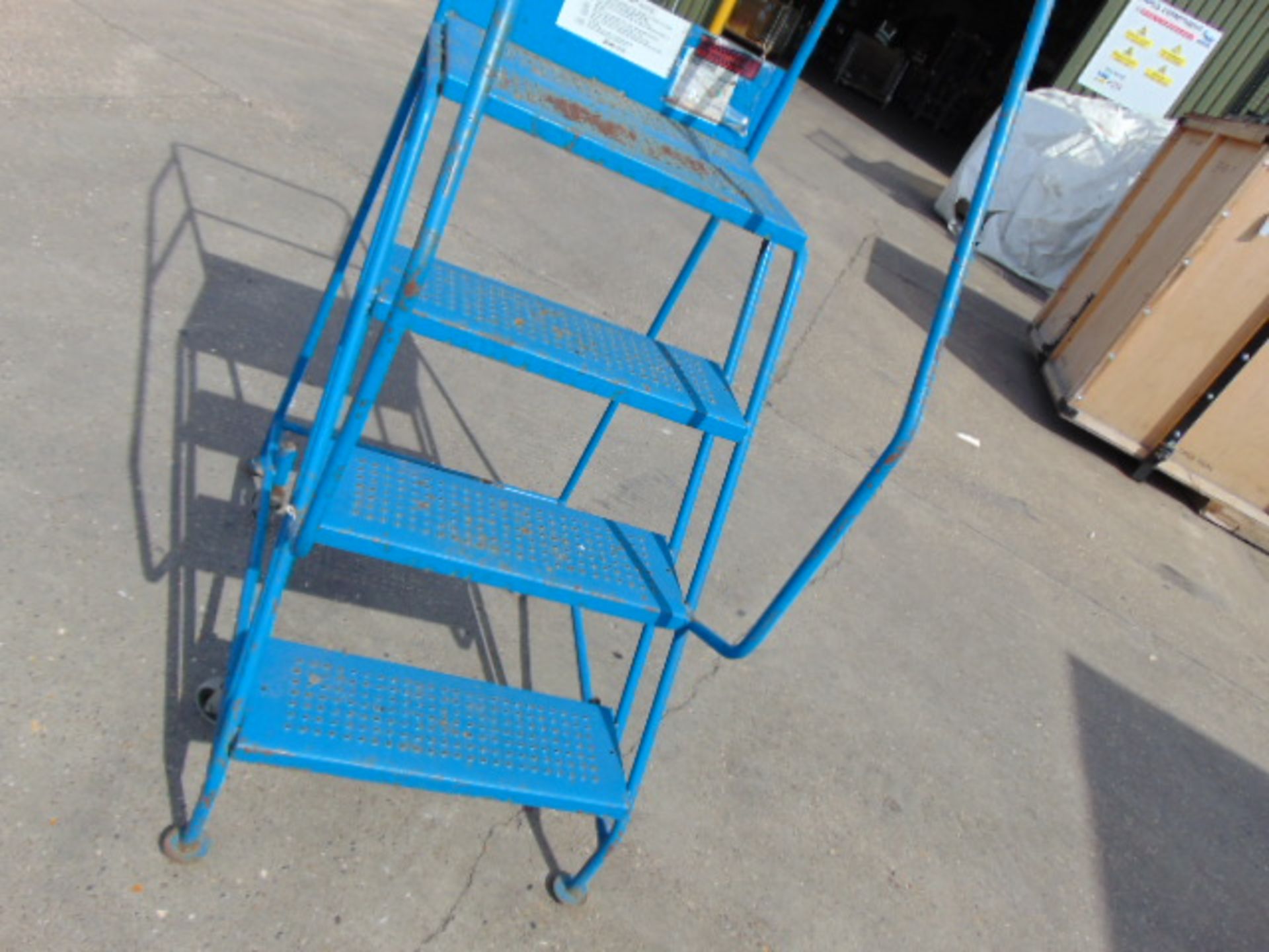 Klime-Ezee 4-Step mobile Warehouse Ladder - Image 4 of 8