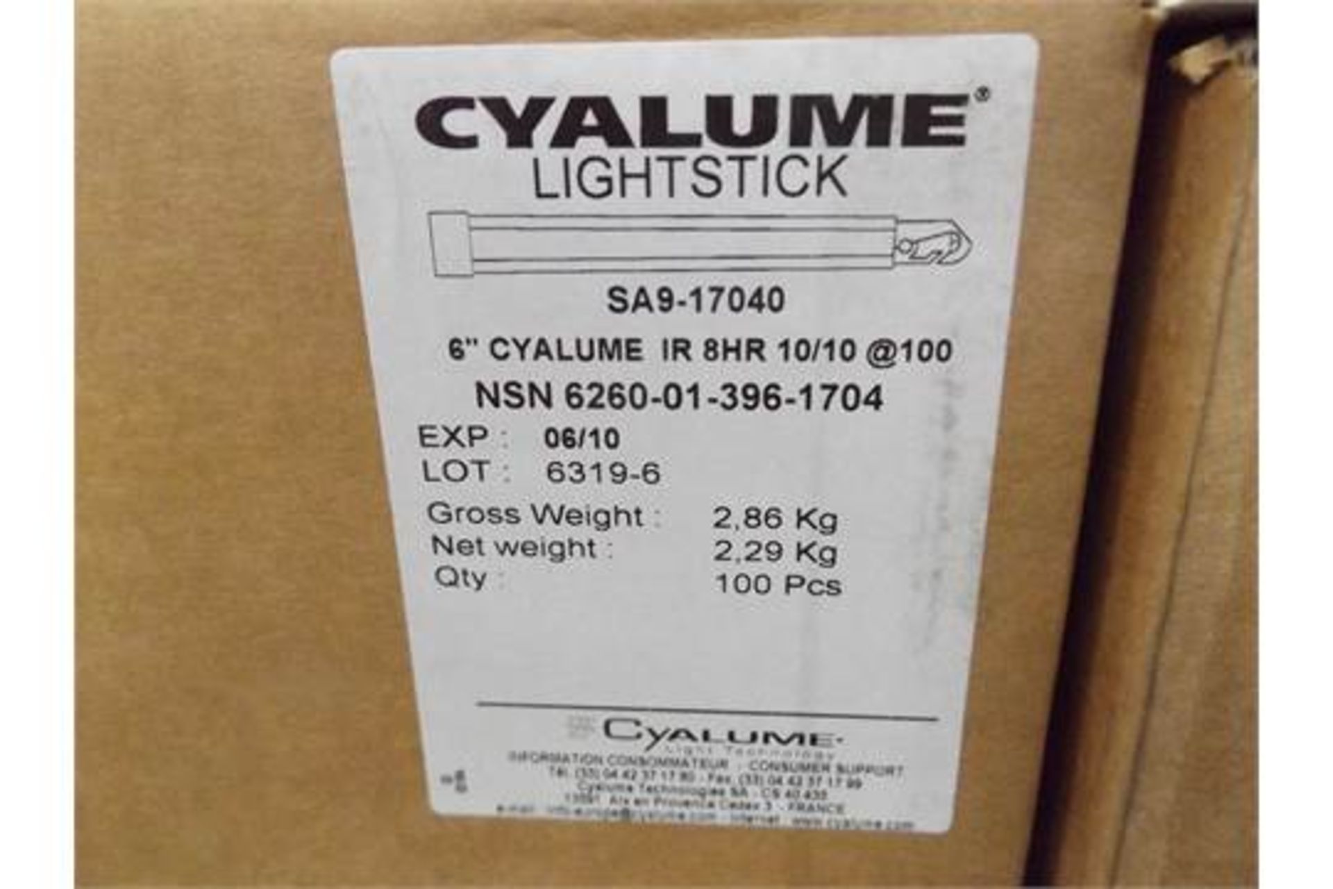 600 x Cyalume 6" IR Lightsticks - Bild 4 aus 4