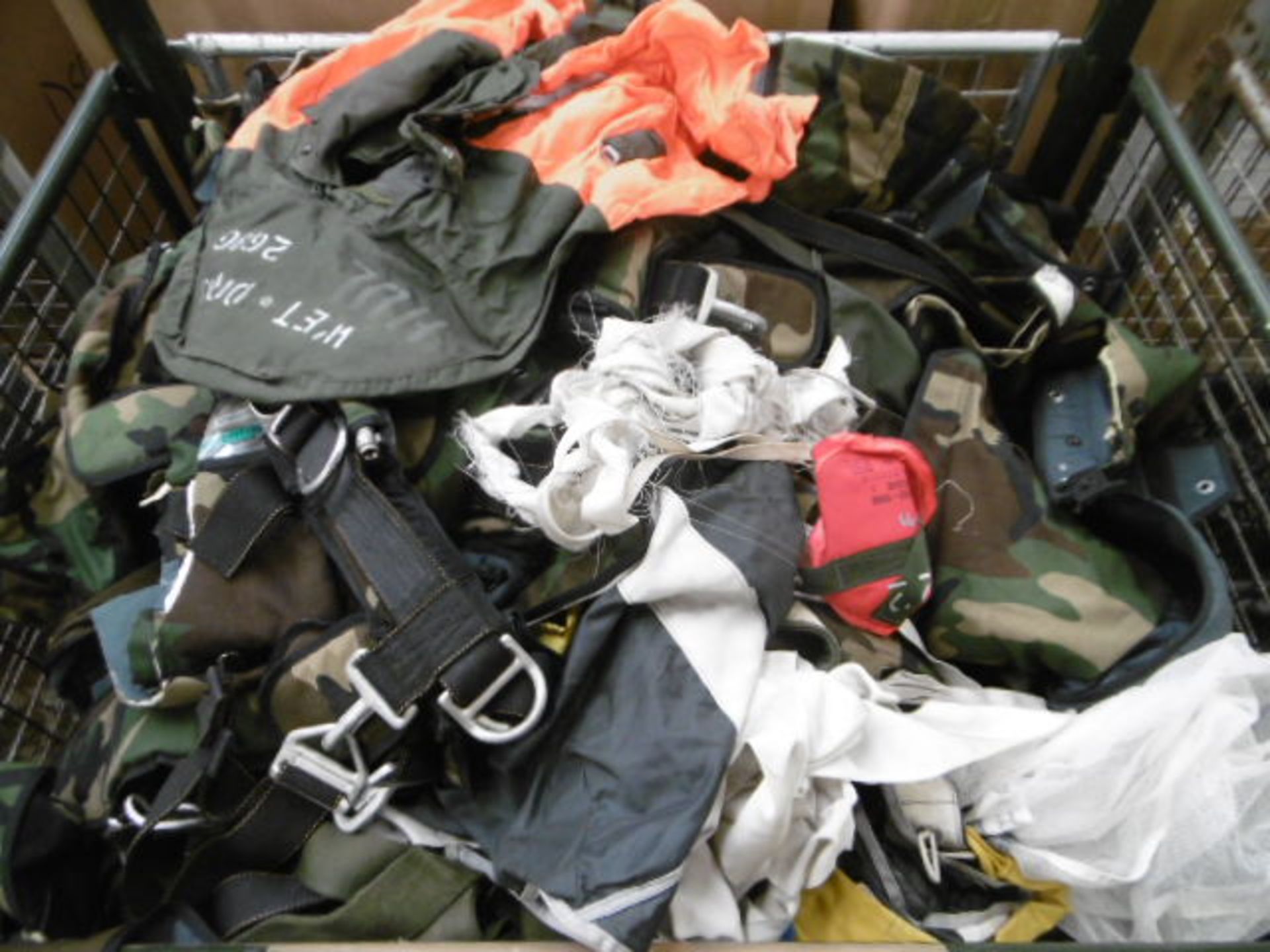 Stillage of Parachute Backpacks
