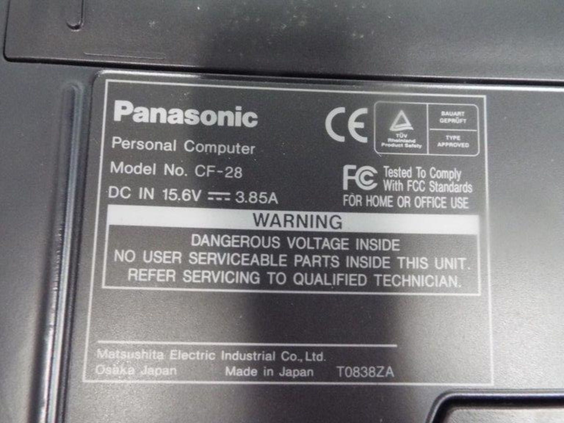 Panasonic CF-28 Toughbook Laptop - Image 9 of 11