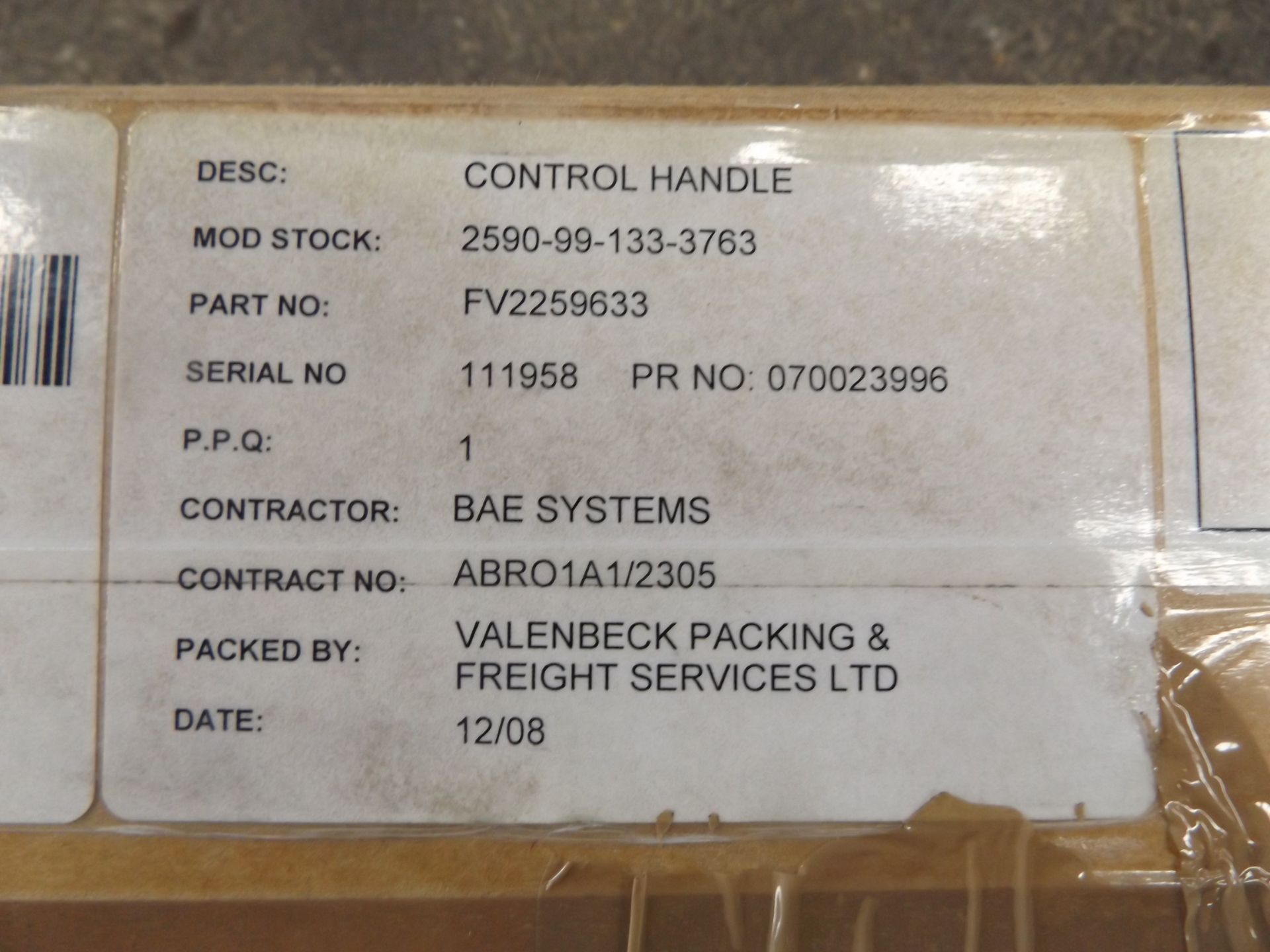 Excavator Control Handle (Joystick) P/No FV2259633 - Image 7 of 9