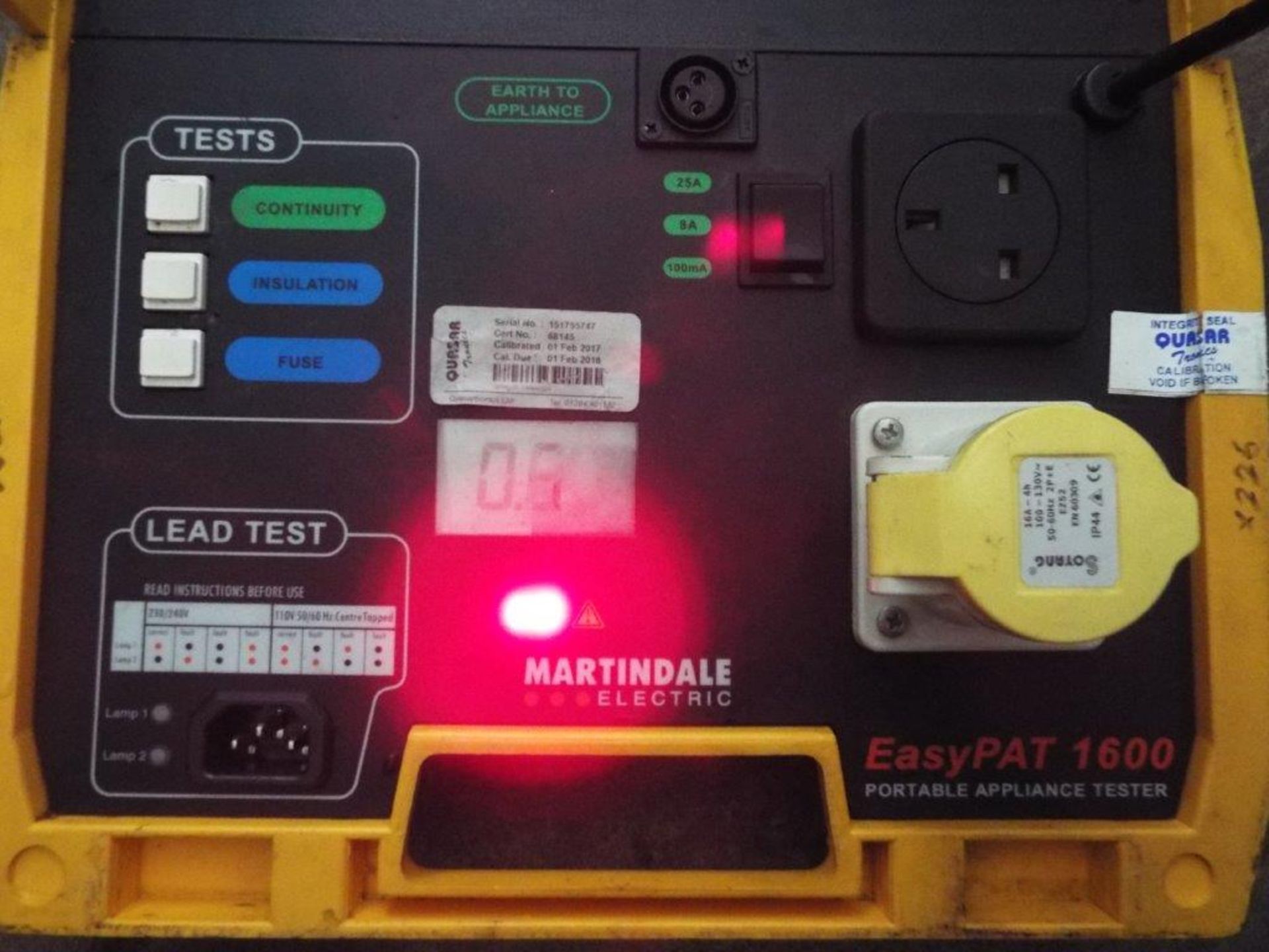 Martindale Easypat 1600 PAT Tester - Image 3 of 7