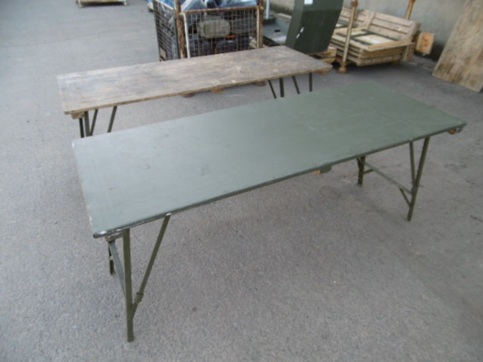 2 x Collapsible Tressle Table - Image 2 of 7