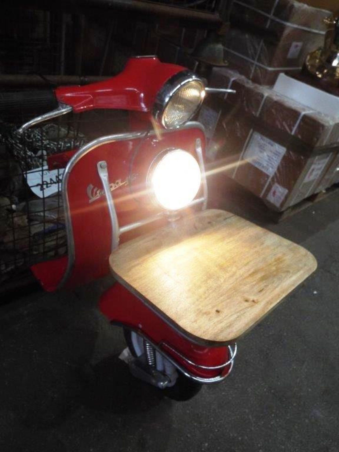 Vintage Vespa 150 Side Table - Image 3 of 13