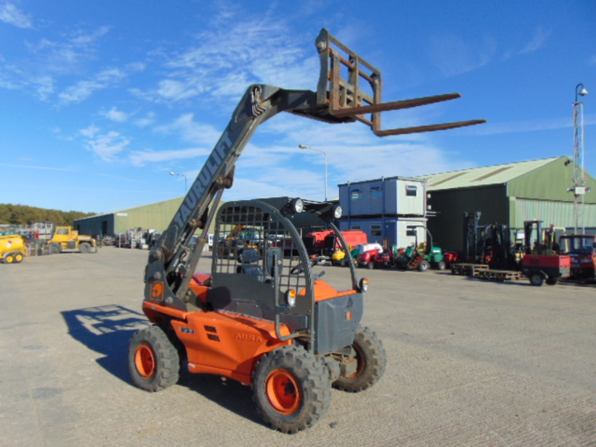 2010 Ausa Taurulift T133H 4WD Compact Forklift with Pallet Tines