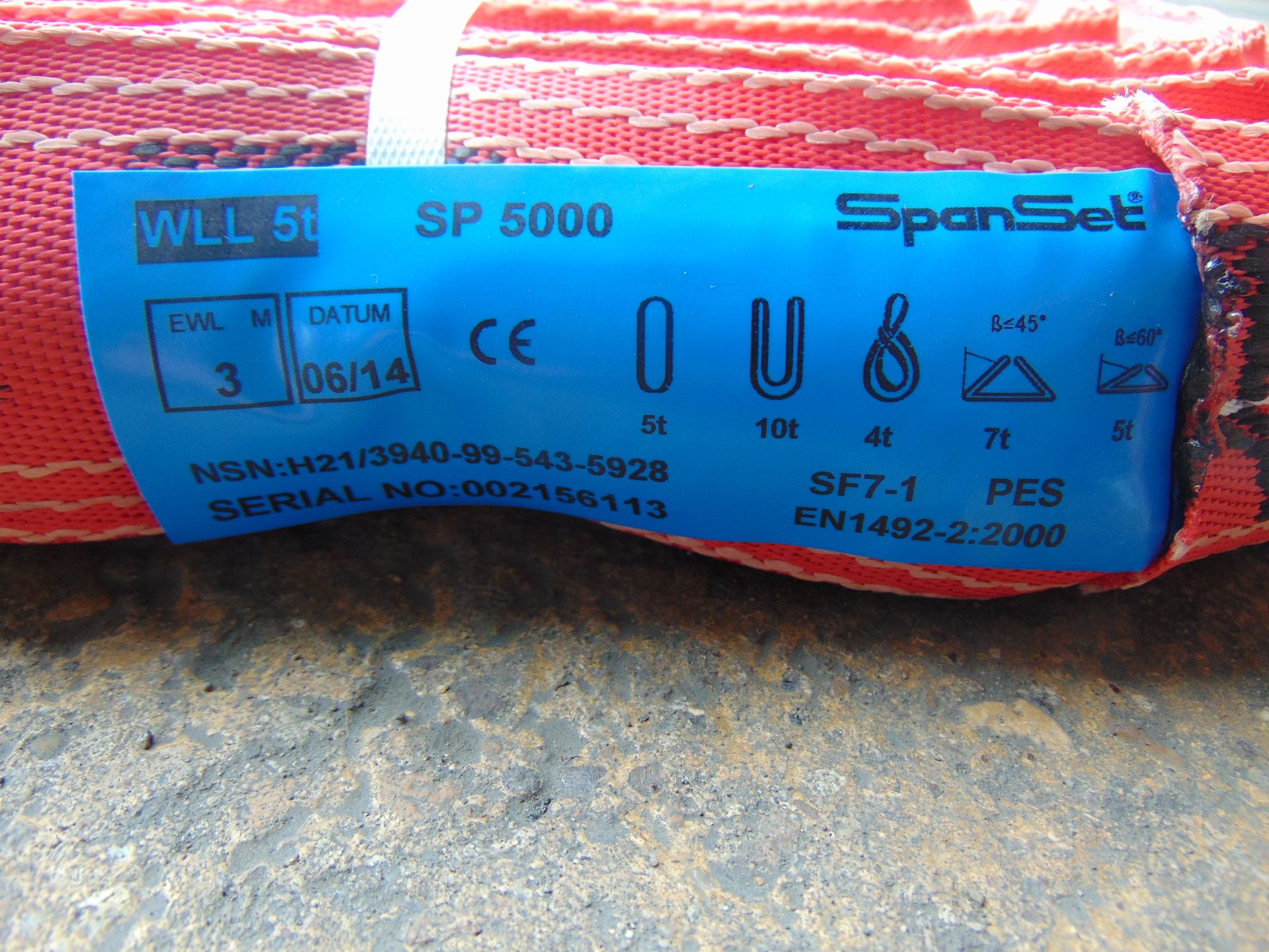 2 x Spanset 3m 5000 kilo Recovery Strops - Image 4 of 6