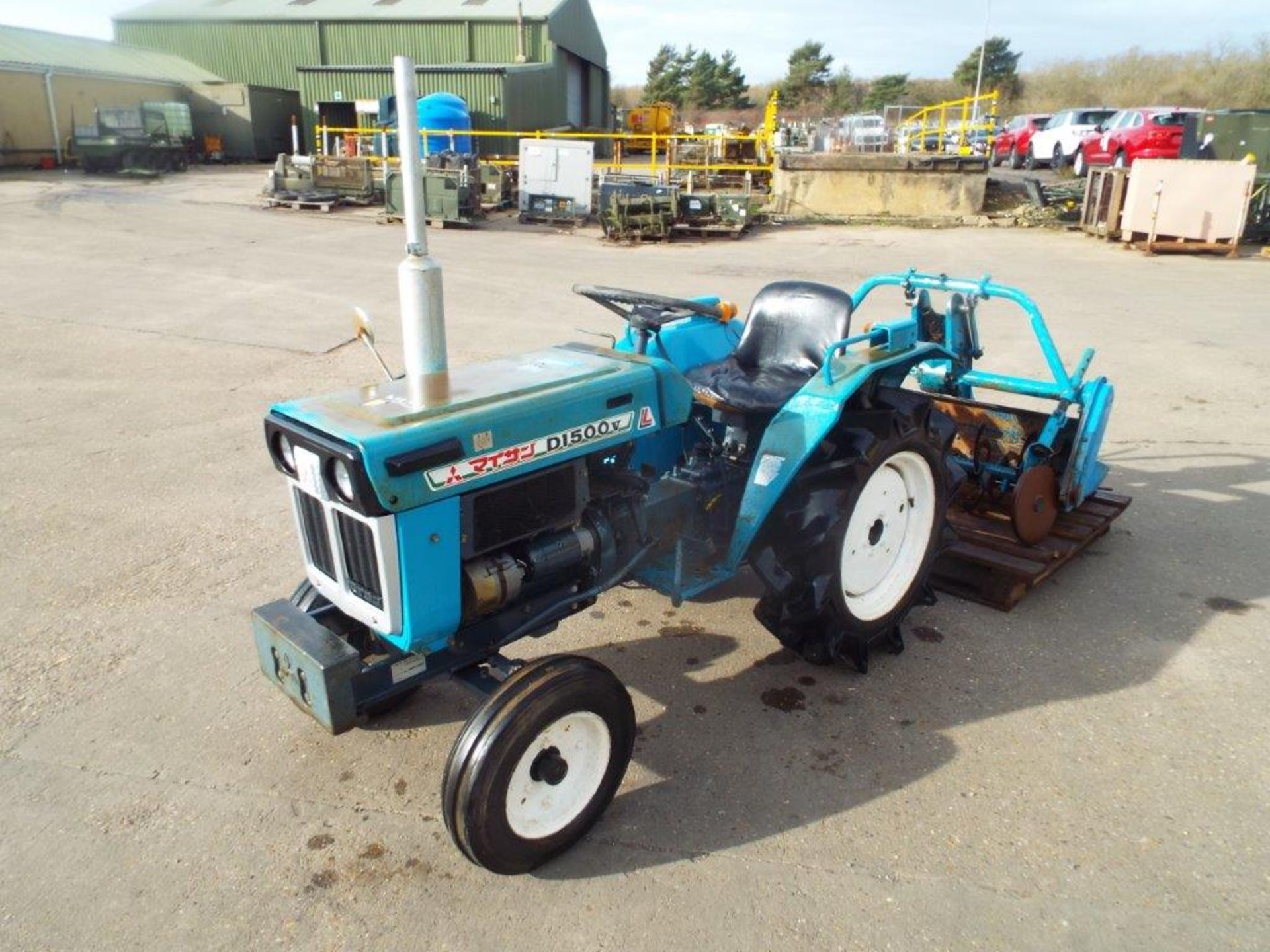 Mitsubishi D1500 Compact Tractor with Rotovator - Image 3 of 21