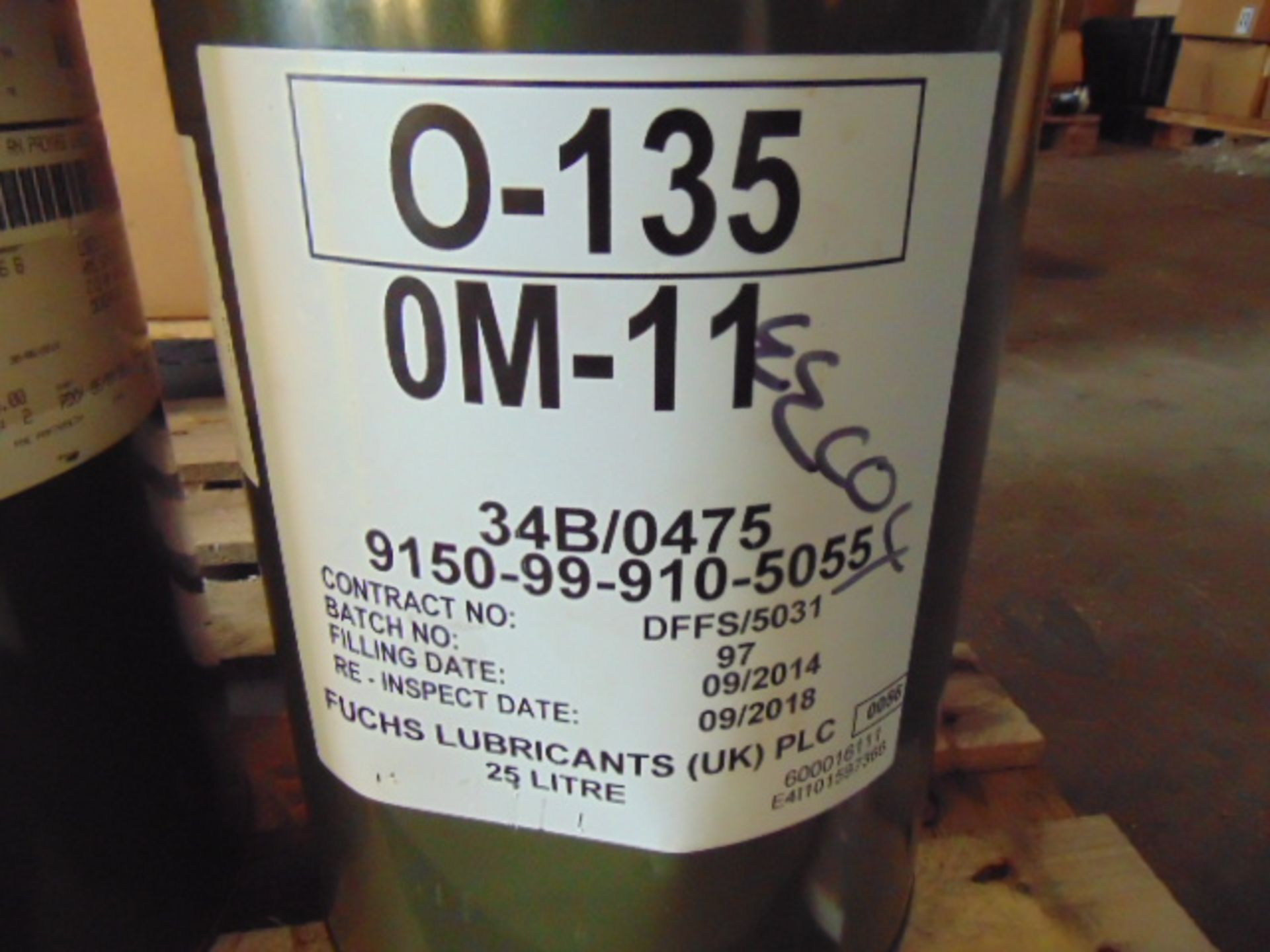 3 x Unissued 25L Drums of OM-11 Turbine Engine Oil - Bild 2 aus 5