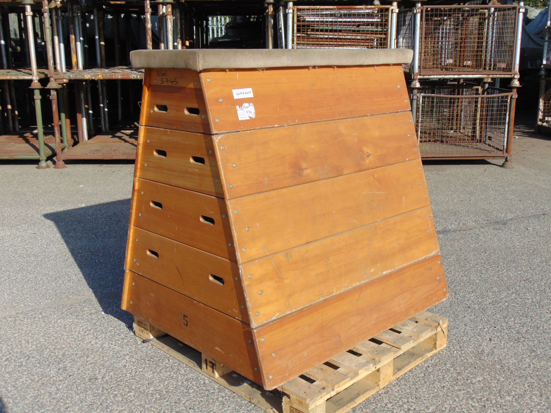 Vintage 5 Stack Gymnasium Pommel Horse / Vault Box