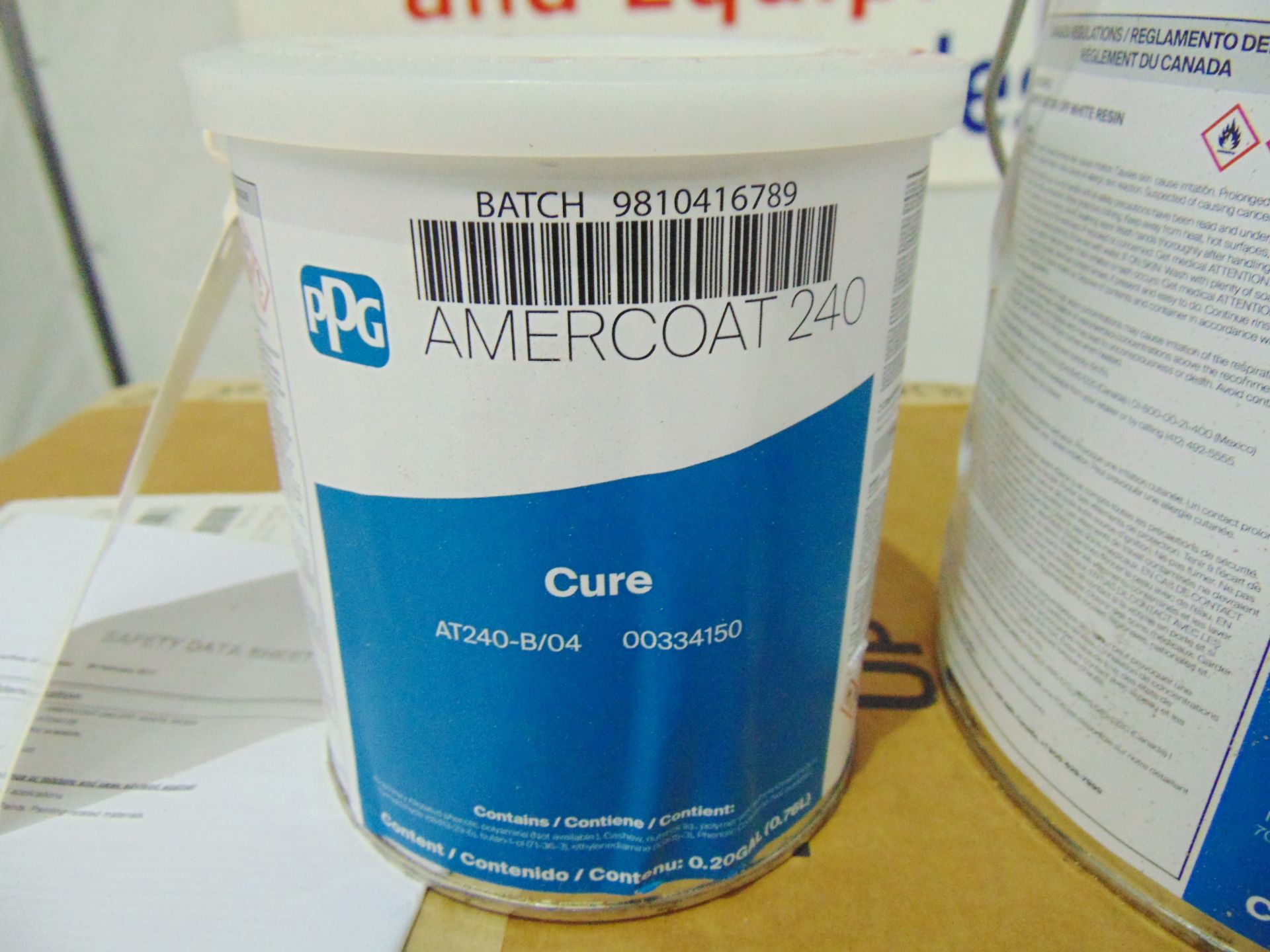 40 x Unissued Cans of Amercoat 240 Off White Resin - Image 5 of 7