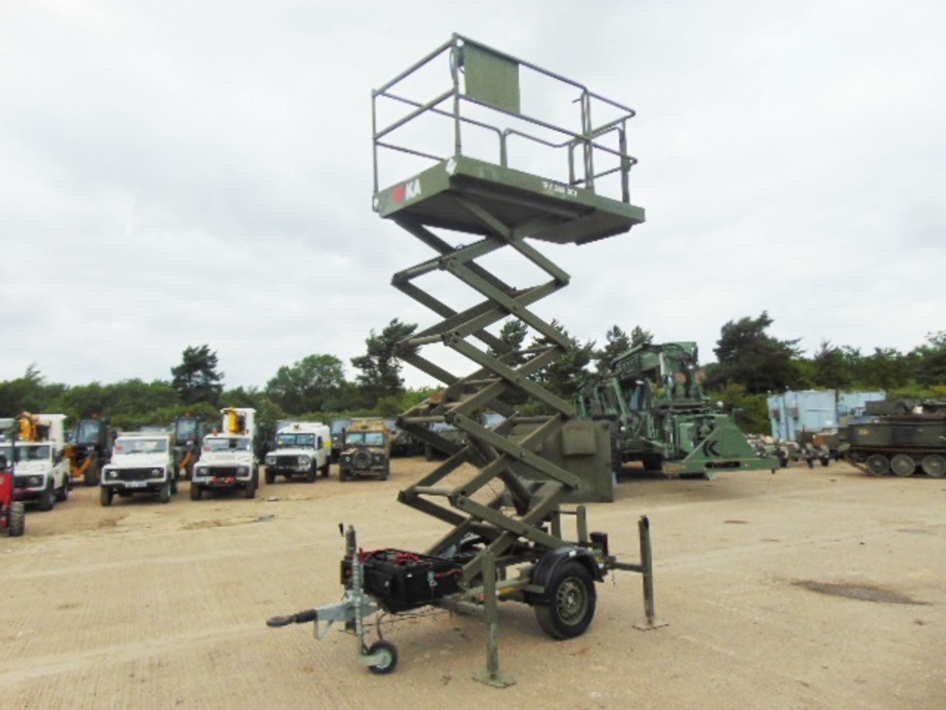 Planet Platforms TP9000 9m Powered Mobile Trailer Scissor Lift