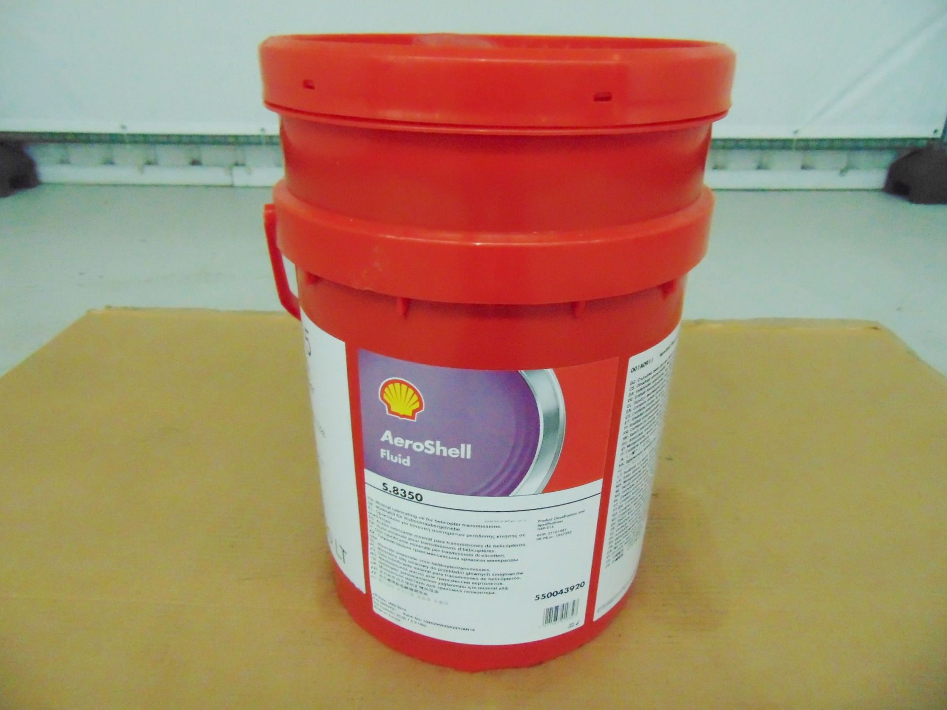 1 x Unissued 20L Drum of Aeroshell S.8350 Helicopter Lubricating Oil - Image 2 of 4