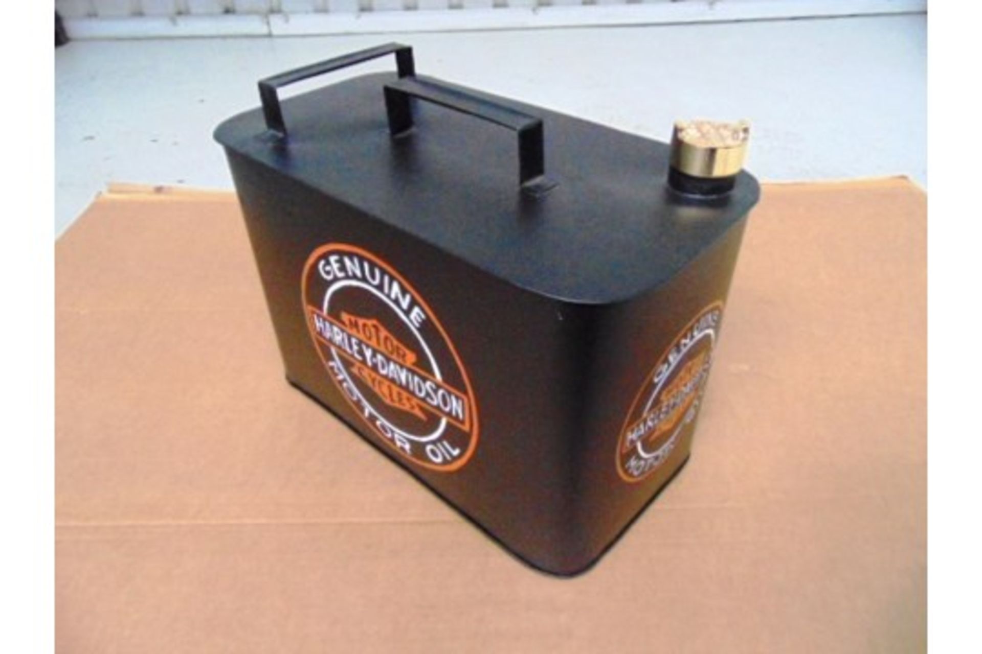 Reproduction Harley Davidson Branded Oil Can