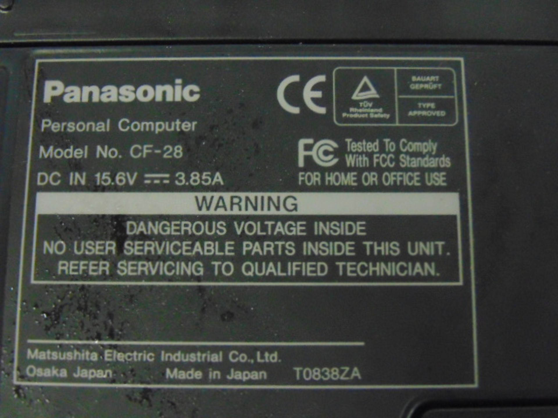 Panasonic CF-28 Toughbook Laptop - Image 7 of 12