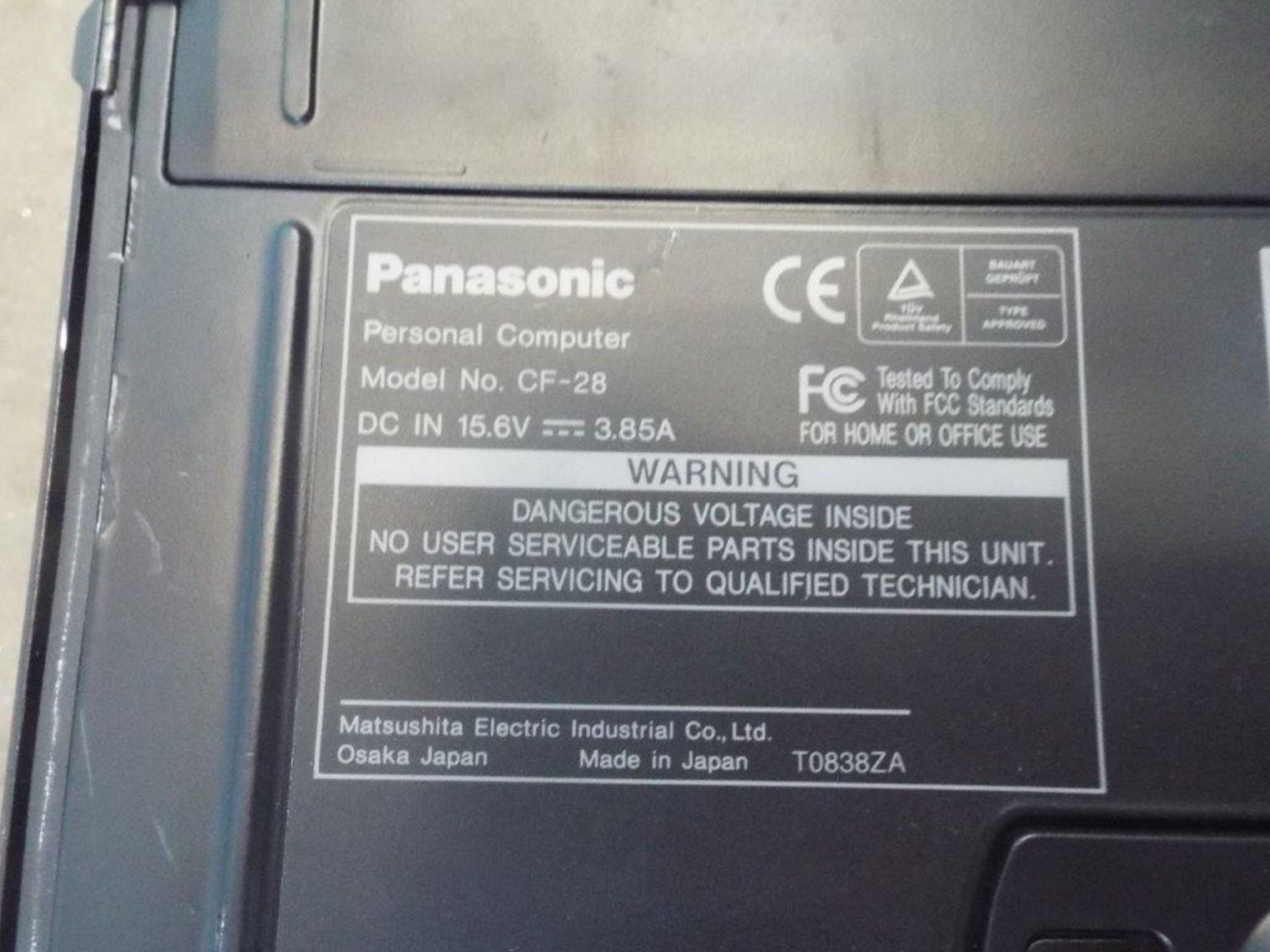 Panasonic CF-28 Toughbook Laptop - Image 7 of 9