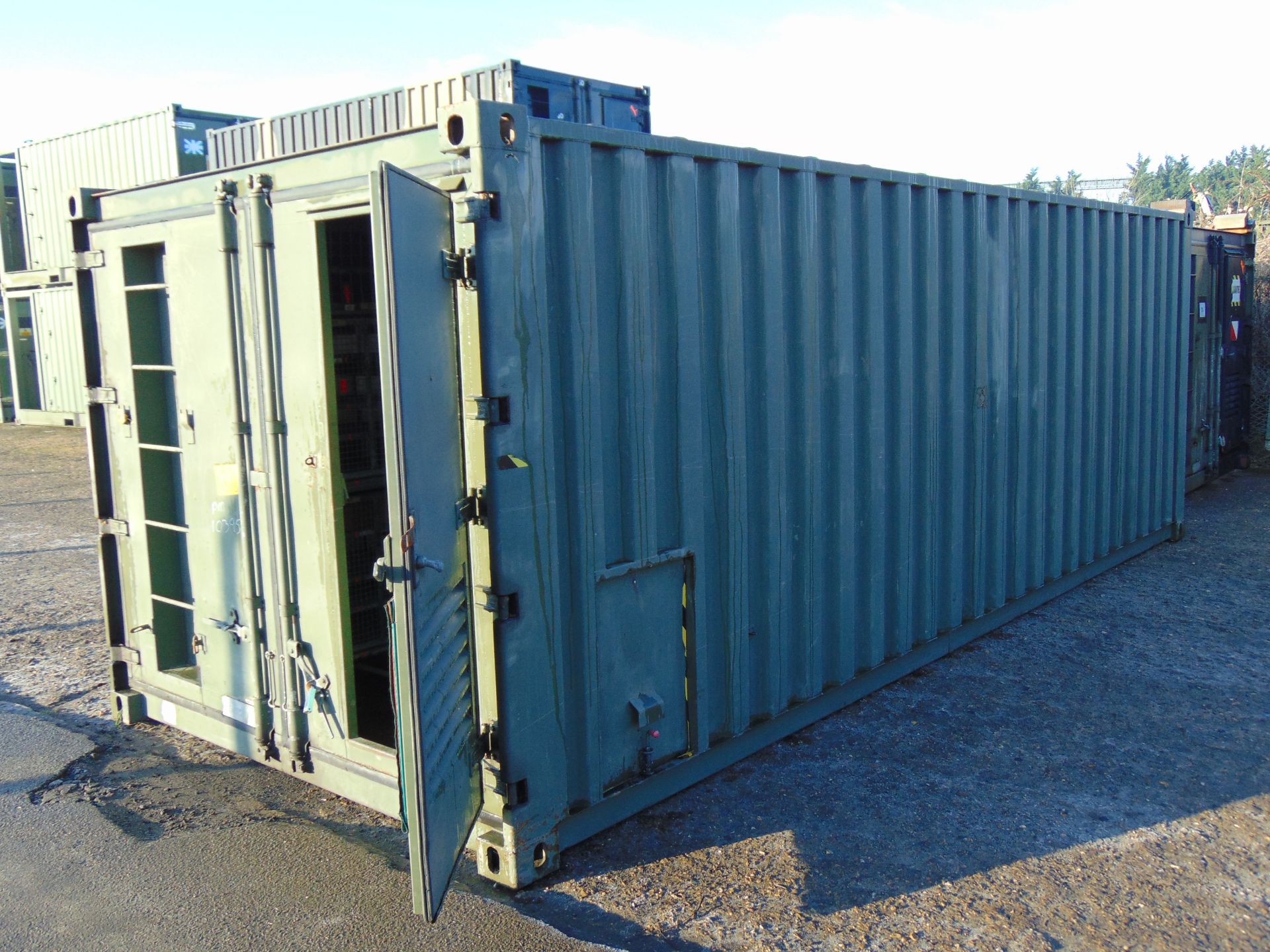 20ft ISO Shipping Container complete with fitted internal roller racking storage system - Image 2 of 11