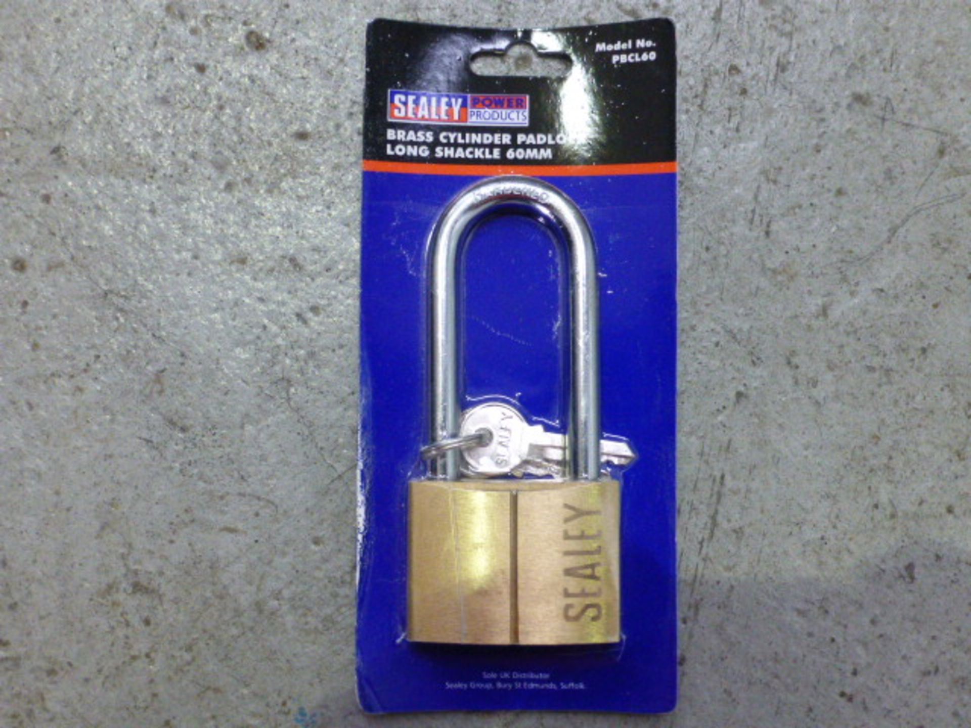 6 x Sealey Long Shackle Padlocks P/No PBCL60 - Bild 2 aus 3