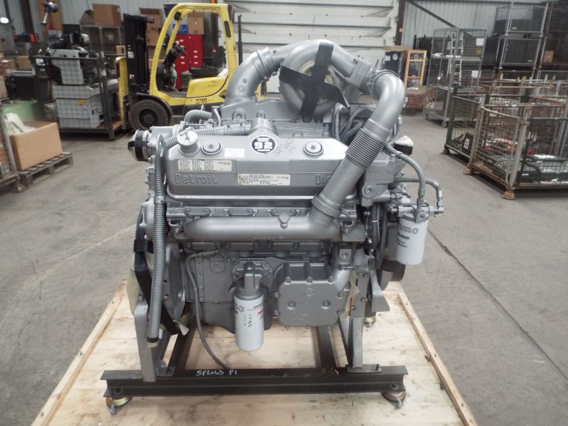 Detroit 8V-92TA DDEC V8 Turbo Diesel Engine Complete with Ancillaries and Starter Motor