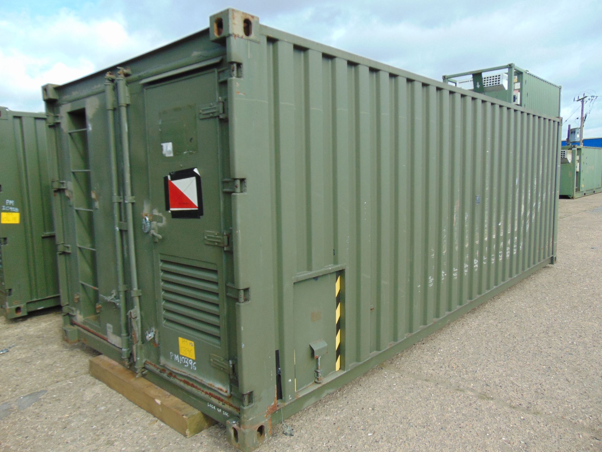 20ft ISO Shipping Container Complete with Fitted Internal Roller Racking Storage System - Image 4 of 8