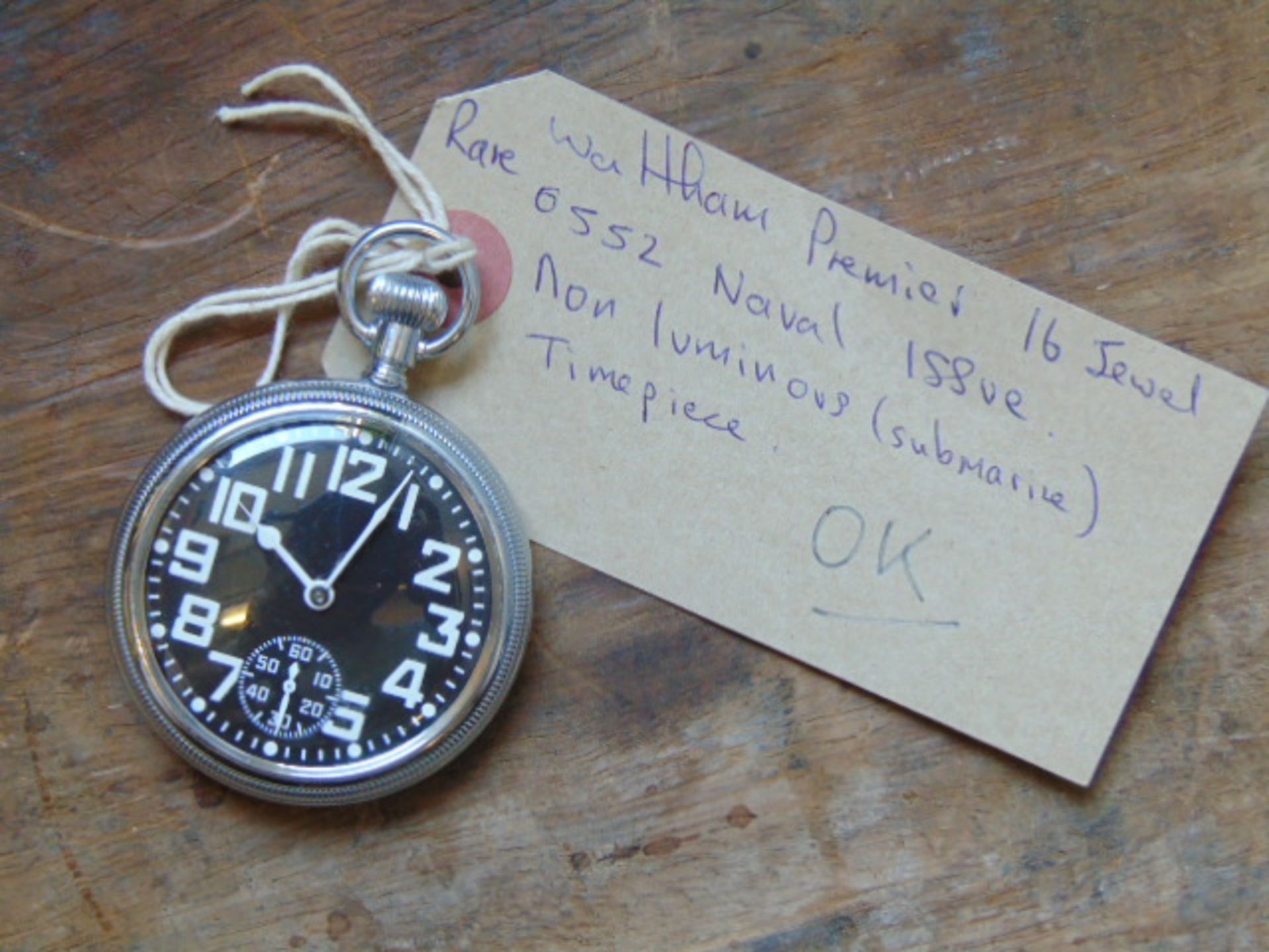 Waltham Military Pocket Watch - Image 3 of 8