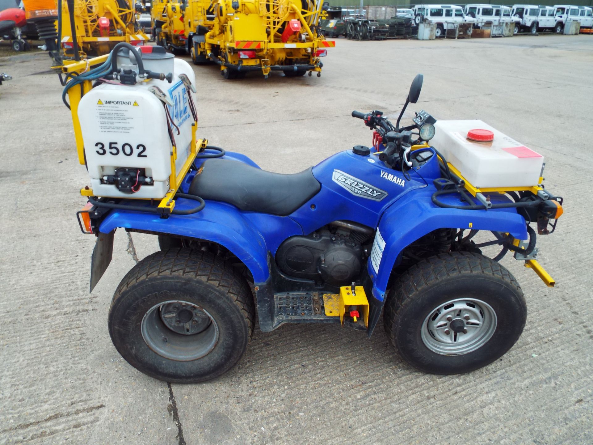 2008 Yamaha Grizzly 350 Ultramatic Quad Bike fitted with Vale Front/Rear Spraying Equipment - Image 8 of 26