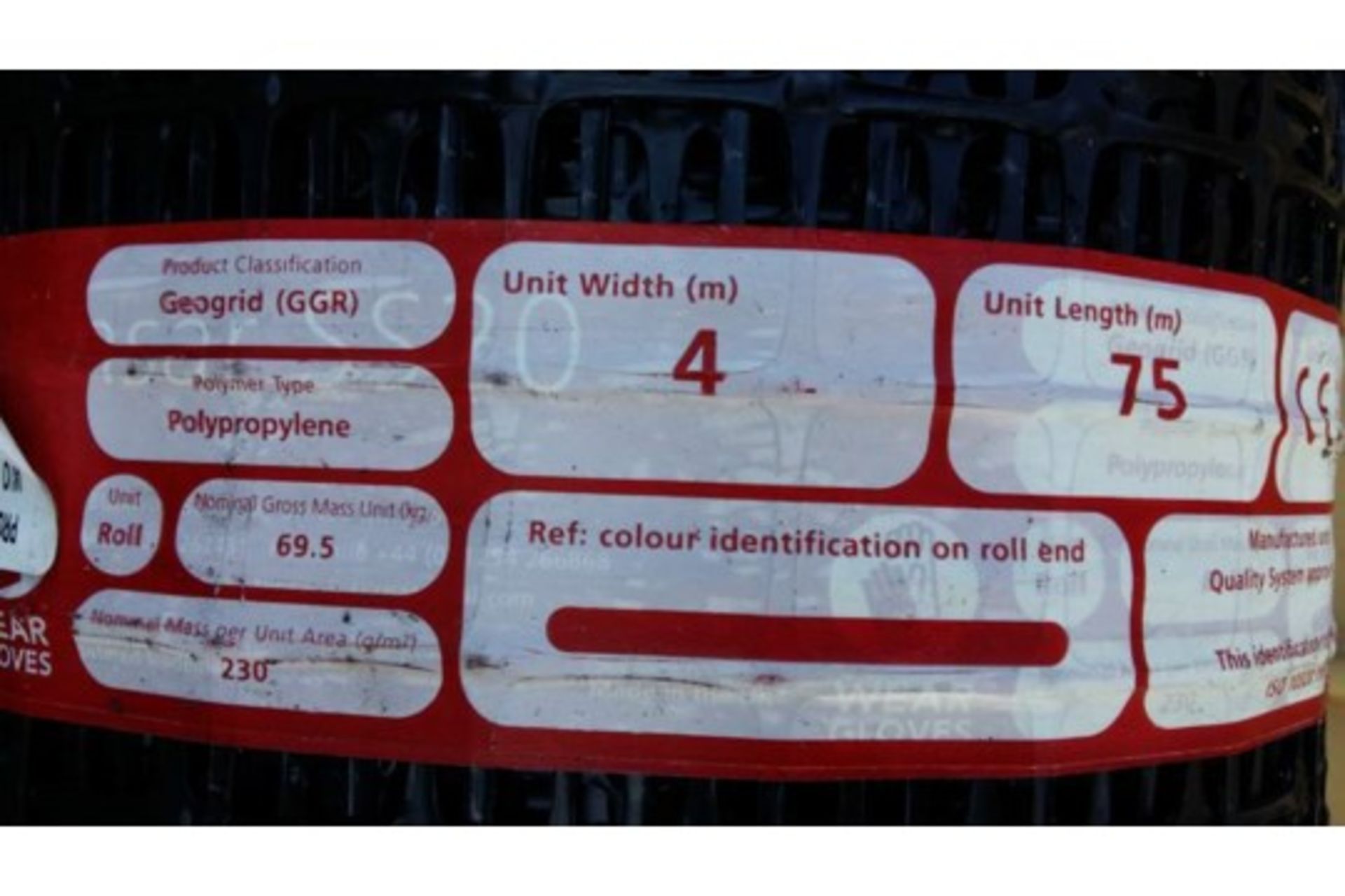 1 x UNISSUED Tensar SS20 Geogrid Ground Foundation Reinforcement Roll 4m x 75m. - Image 5 of 6