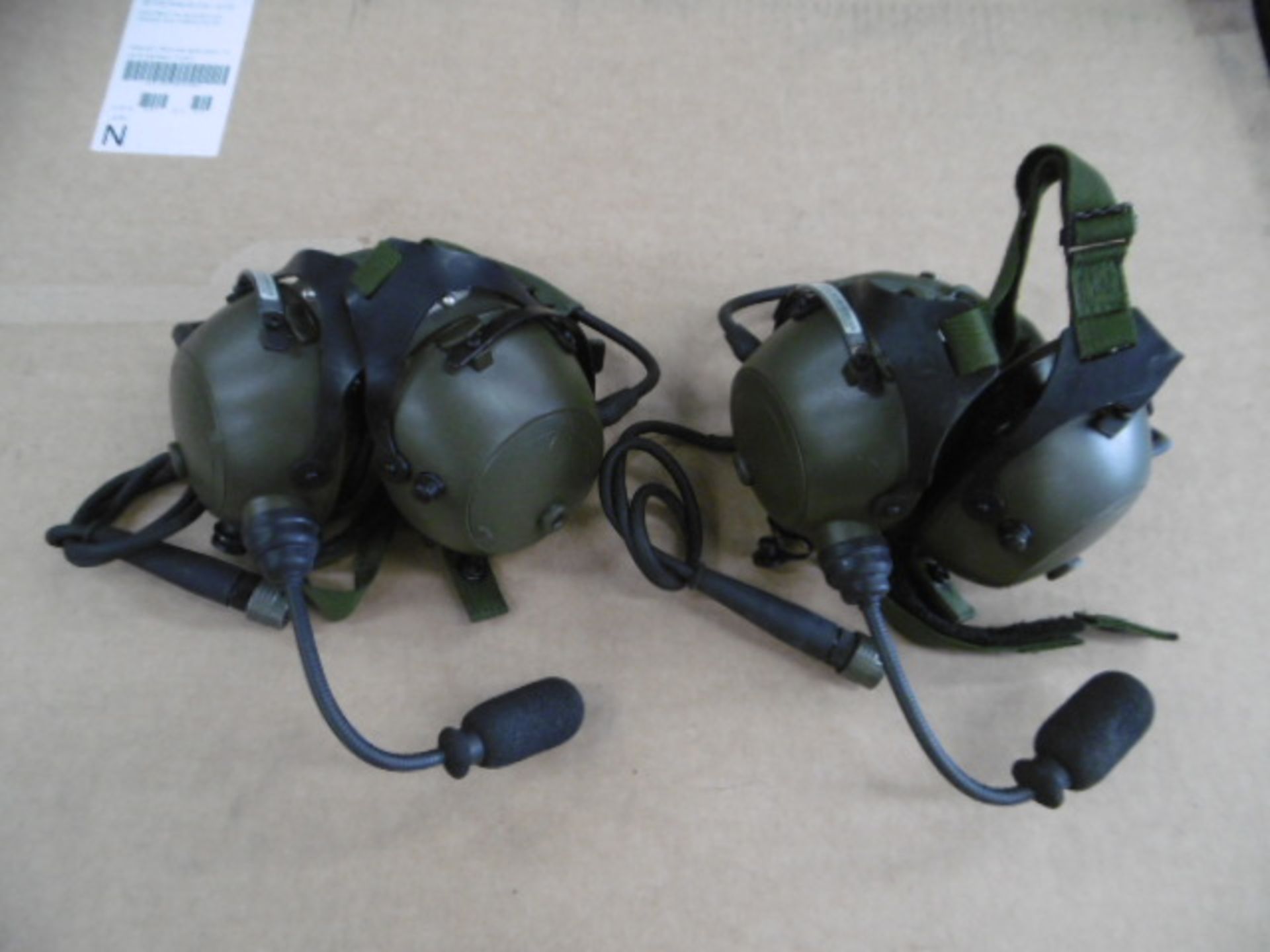 2 x Unissued AFV Commanders / Drivers Headsets