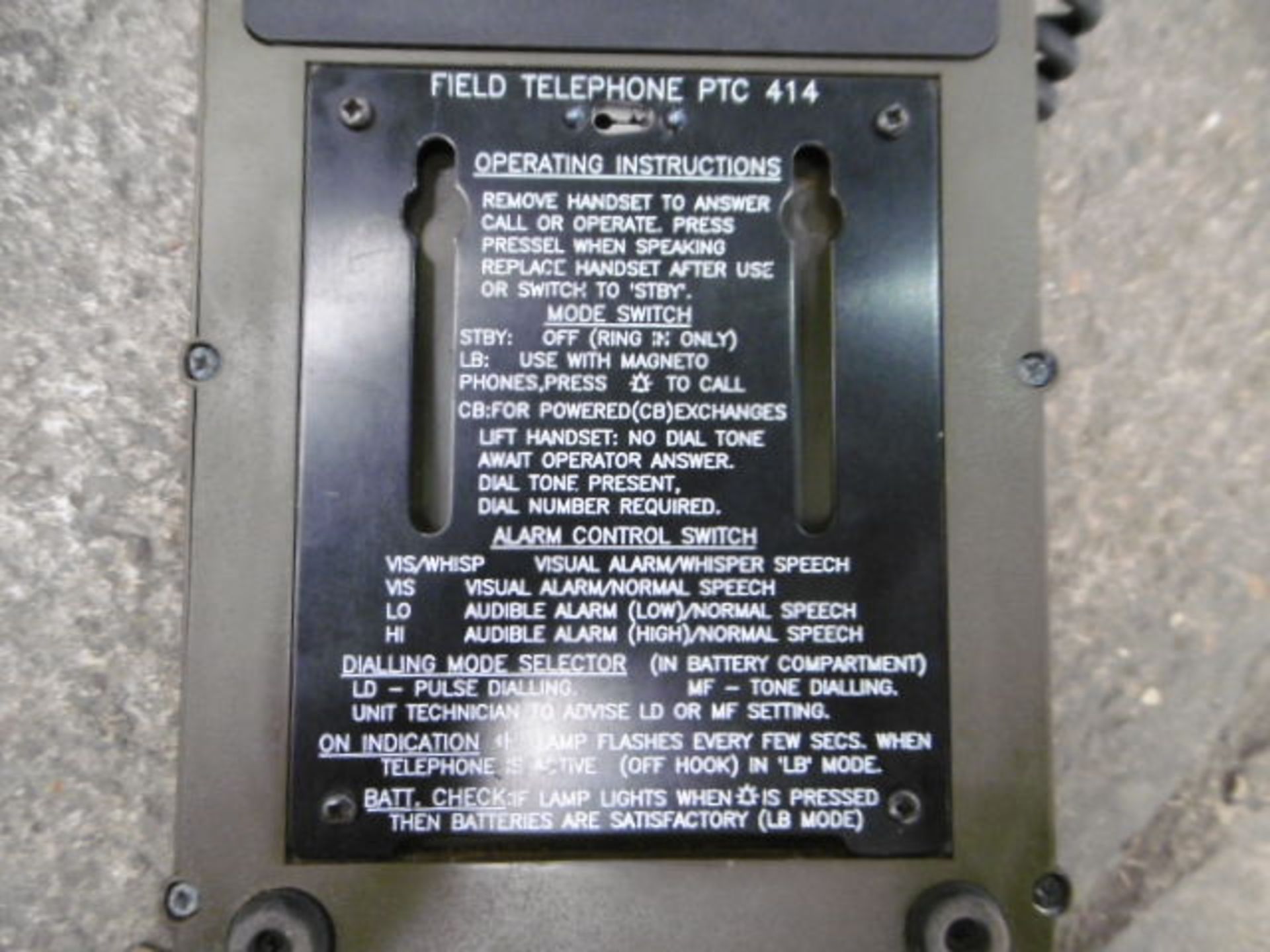 4 x PTC 414 Field Telephones - Image 7 of 9