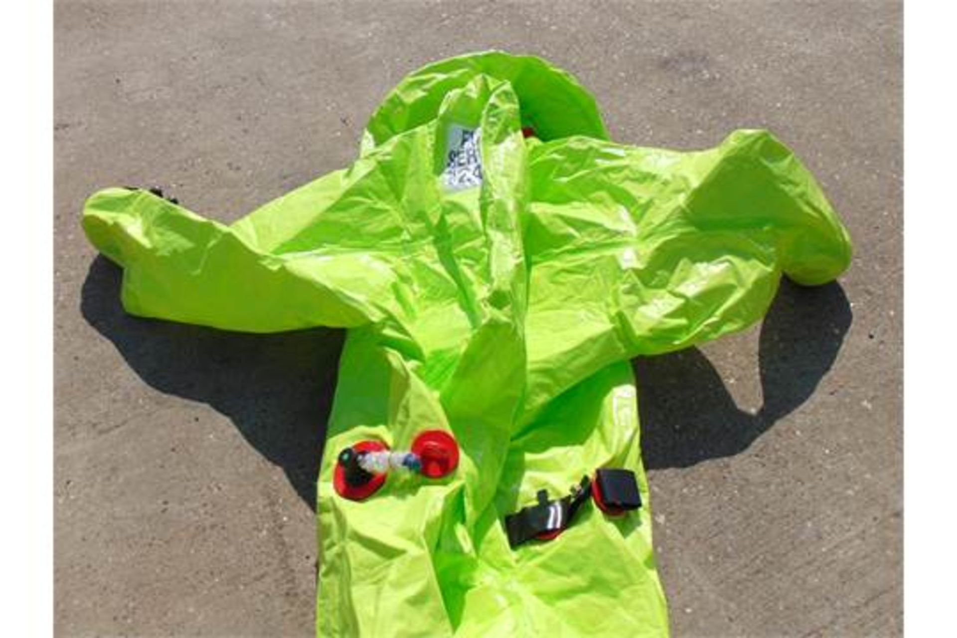 Q13 x Unissued Respirex Tychem TK Gas-Tight Hazmat Suit Type 1A with Attached Boots and Gloves - Bild 8 aus 12