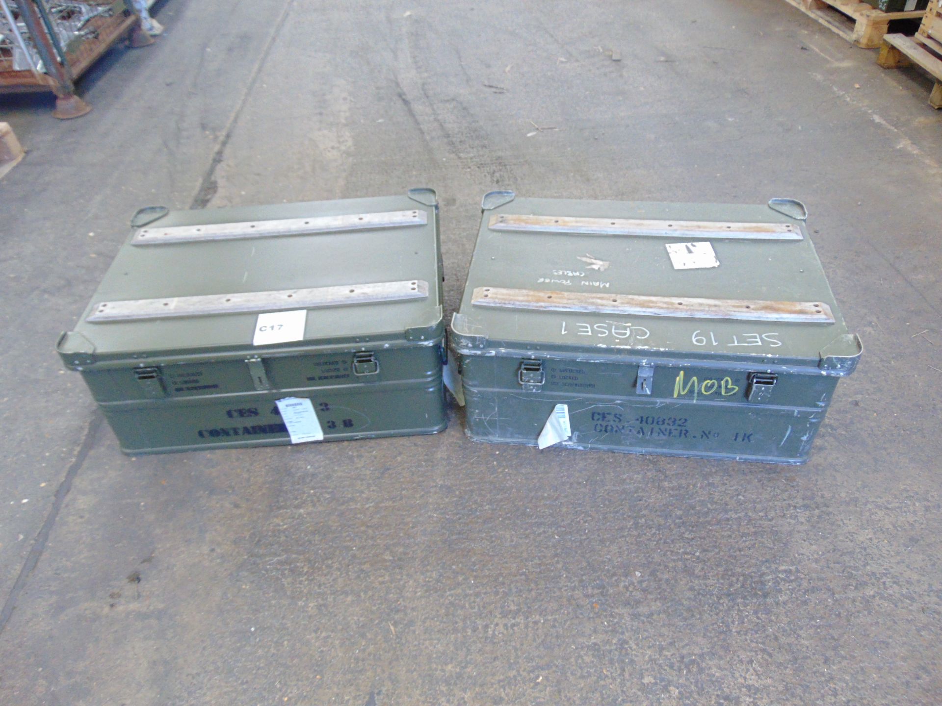 2 x Heavy Duty Zarges Aluminium Cases