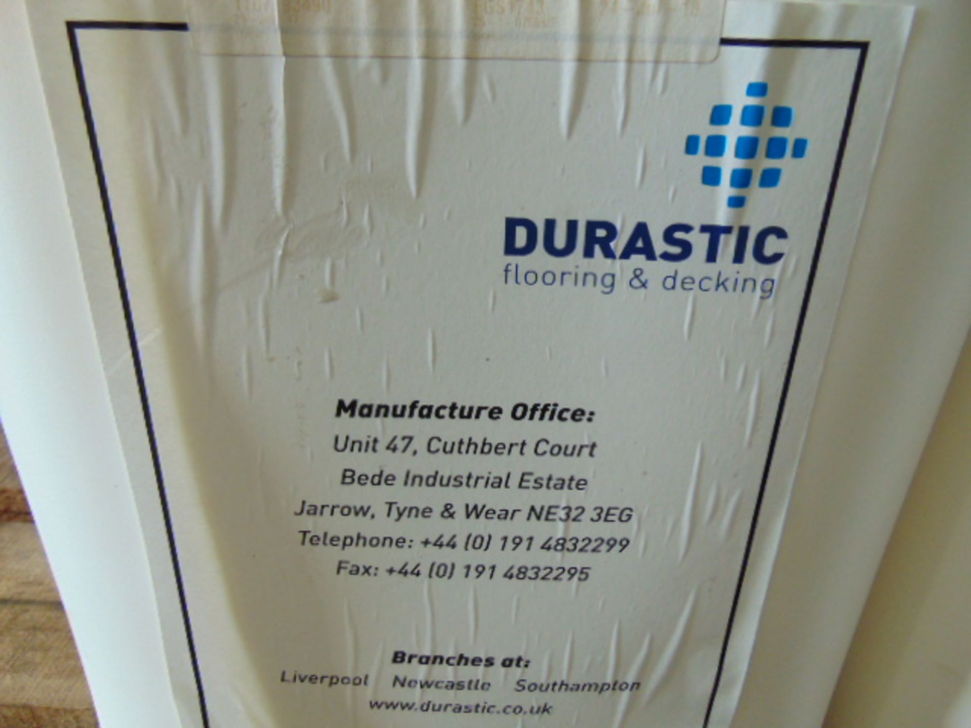 2 x Unissued 25Kg Tubs of Durastic N340 Deck Covering - Image 3 of 4
