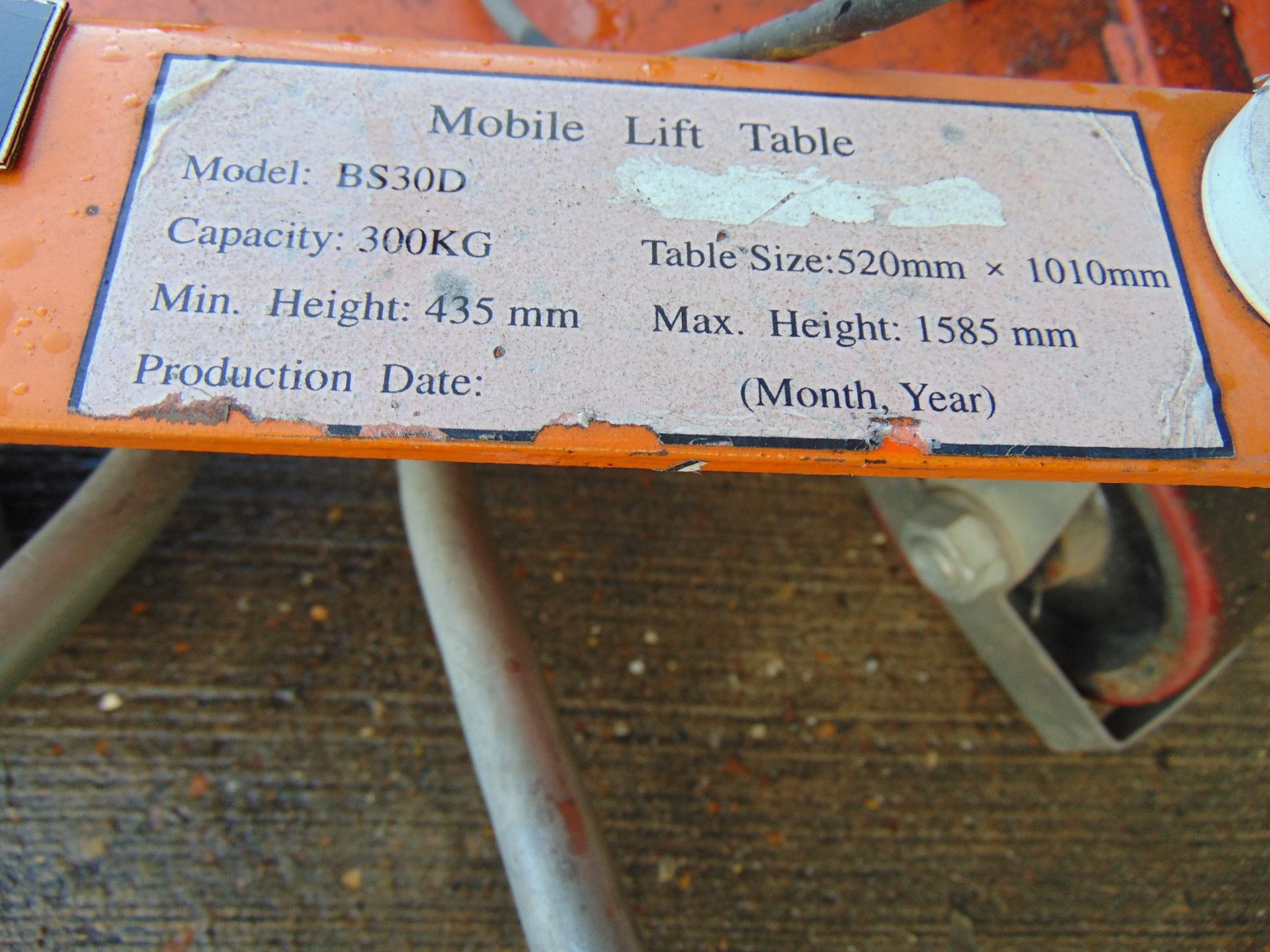 Mobile Lift Table - Image 8 of 9