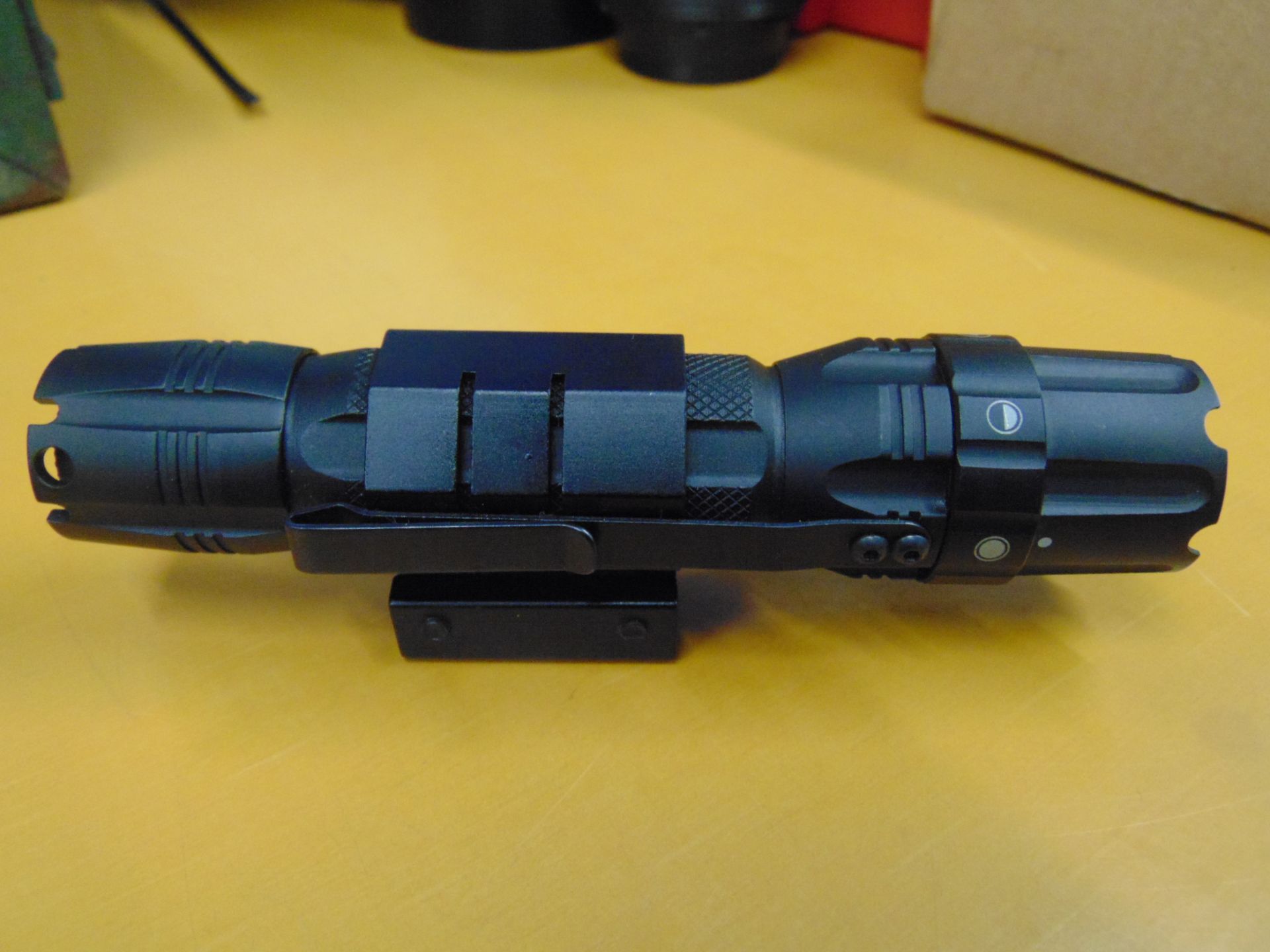 Rifle Mounted Tactical Flashlight