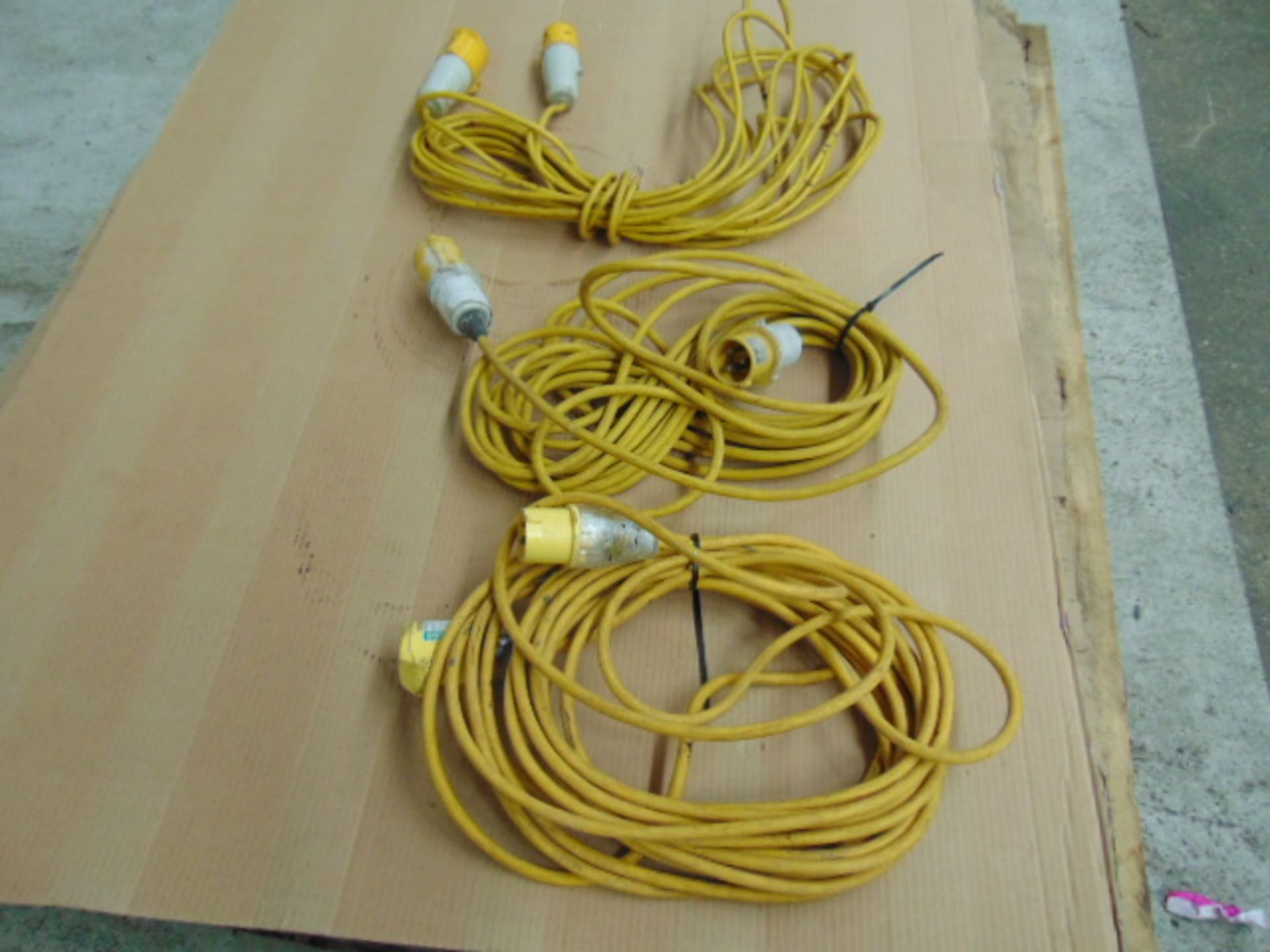 3 x 110V Extension Cables - Image 3 of 4