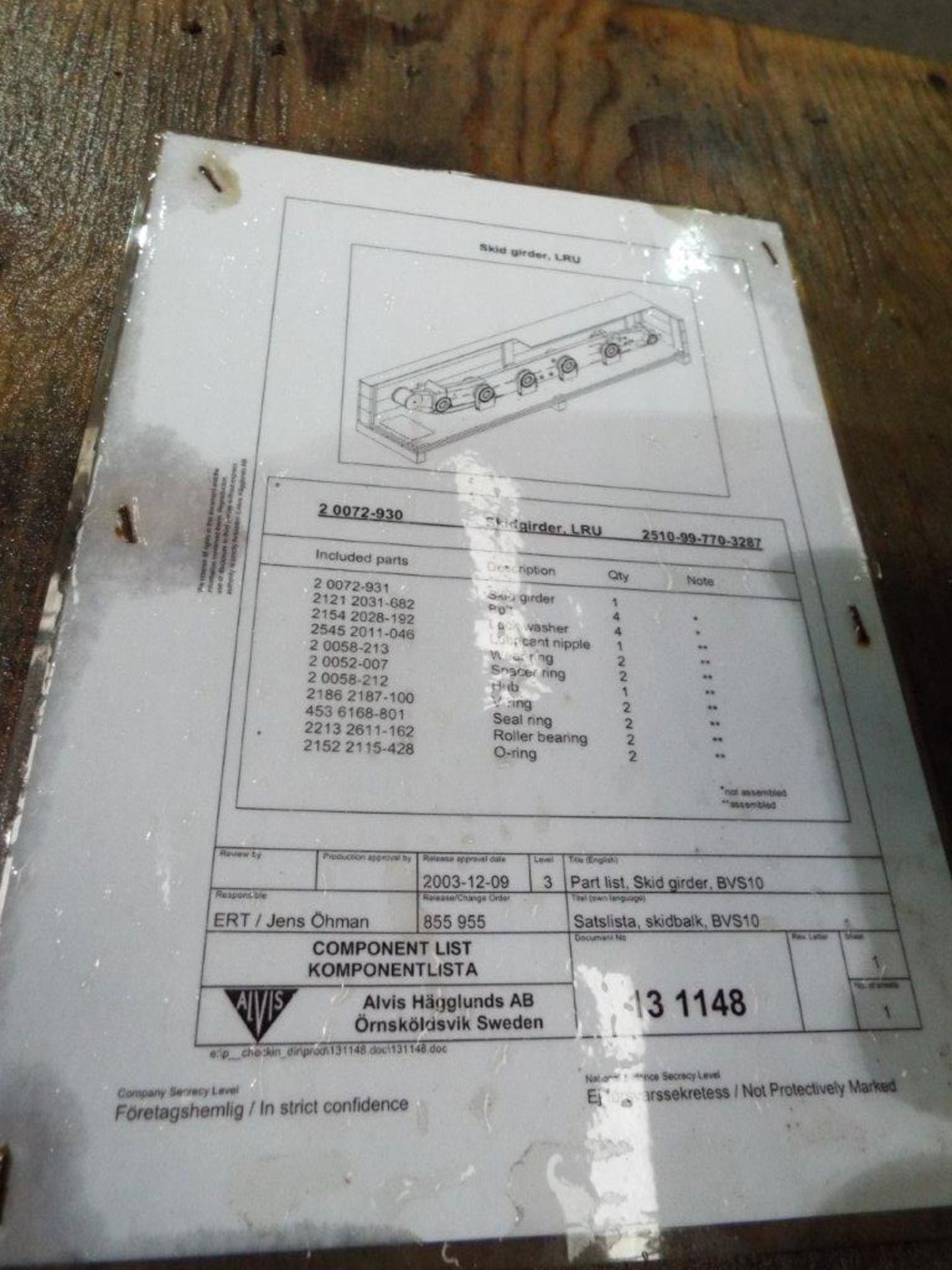 Unissued Hagglunds Chassis P/No 2 0072-930 - Image 7 of 8