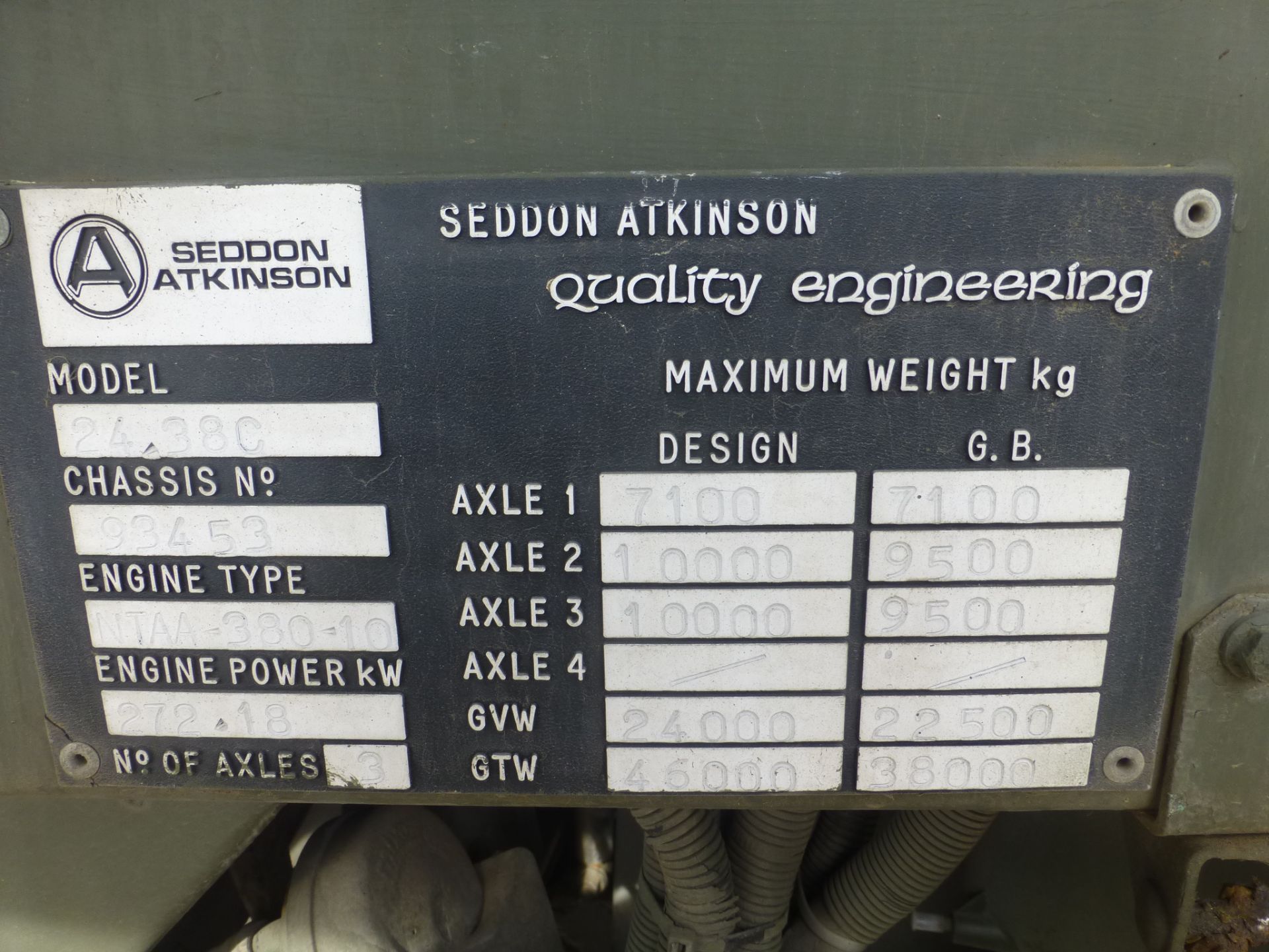 Seddon Atkinson 68 ton 6x4 RHD tractor unit - Image 17 of 17