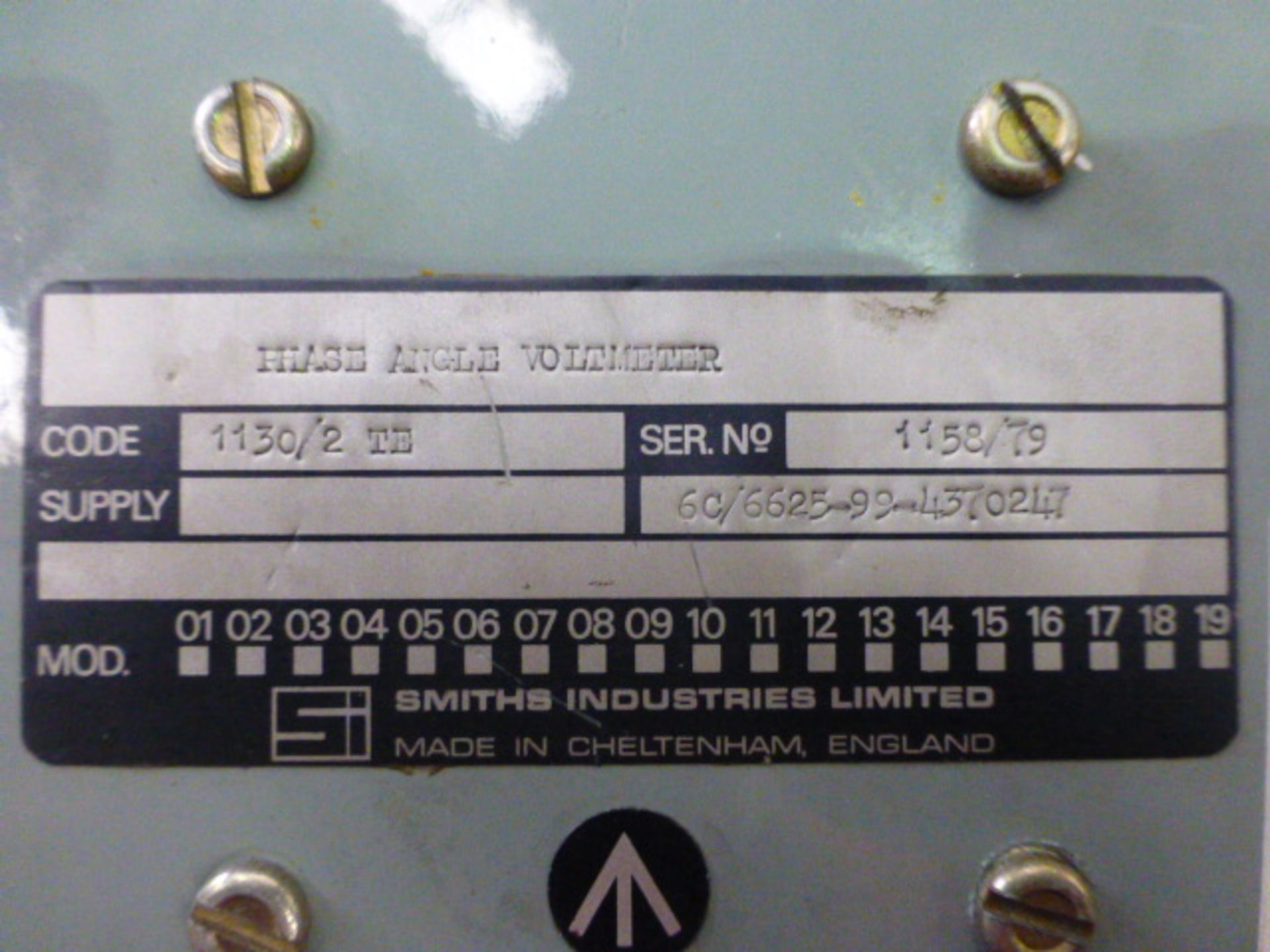 Smiths Industries Phase Angle Volt Meter - Image 5 of 6