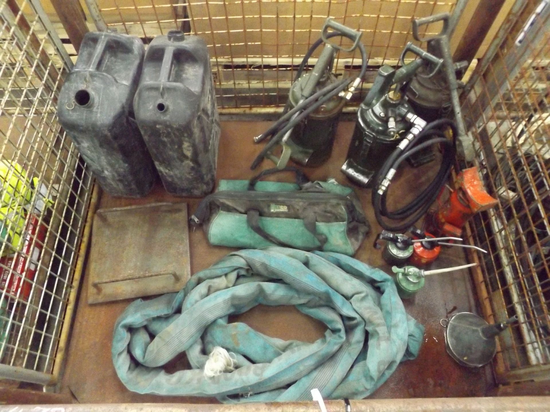 Mixed Stillage of Vehicle Tools and Equipment