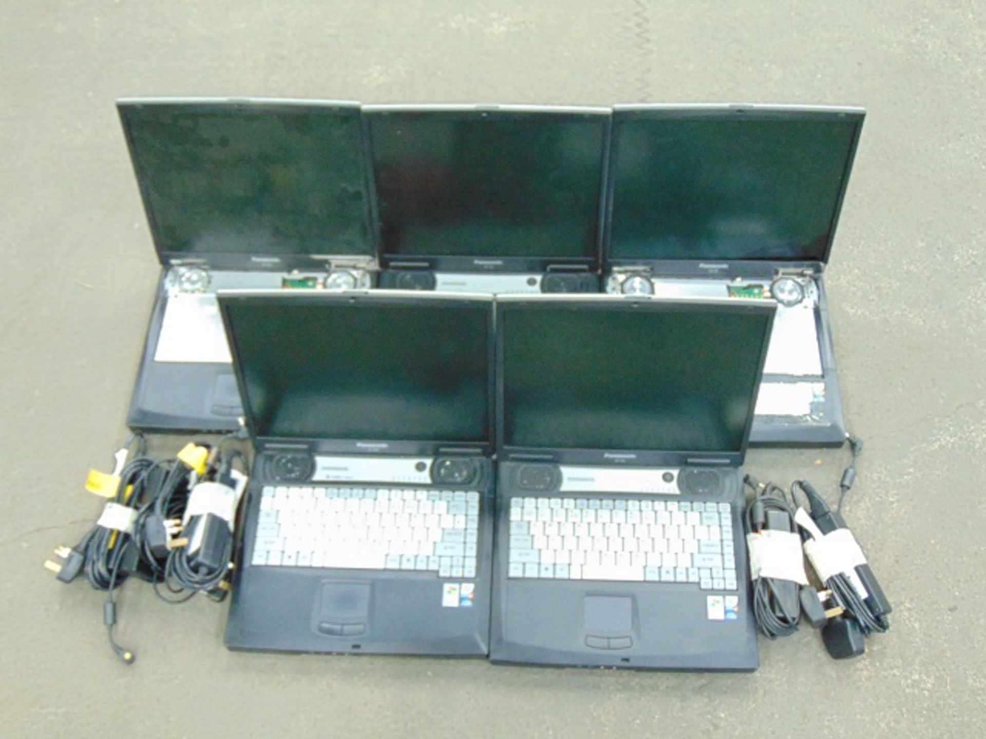 5 x Panasonic CF-50 Toughbook Laptops