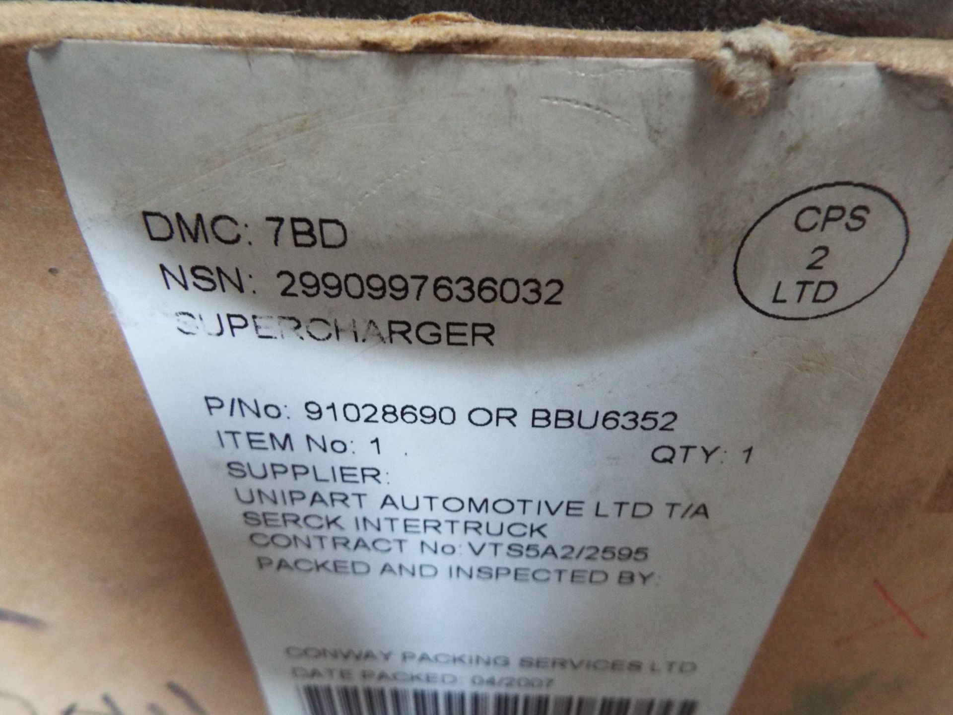 Bedford Turbo Charger Assy P/no 91028690 - Bild 5 aus 5